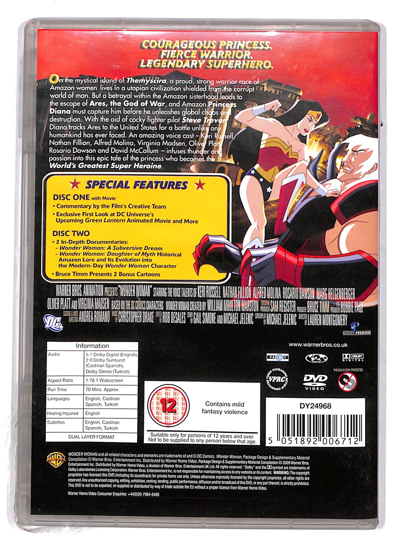 EBOND Wonder Woman (2 Dvd) Edizione: Regno Unito DVD DB654210
