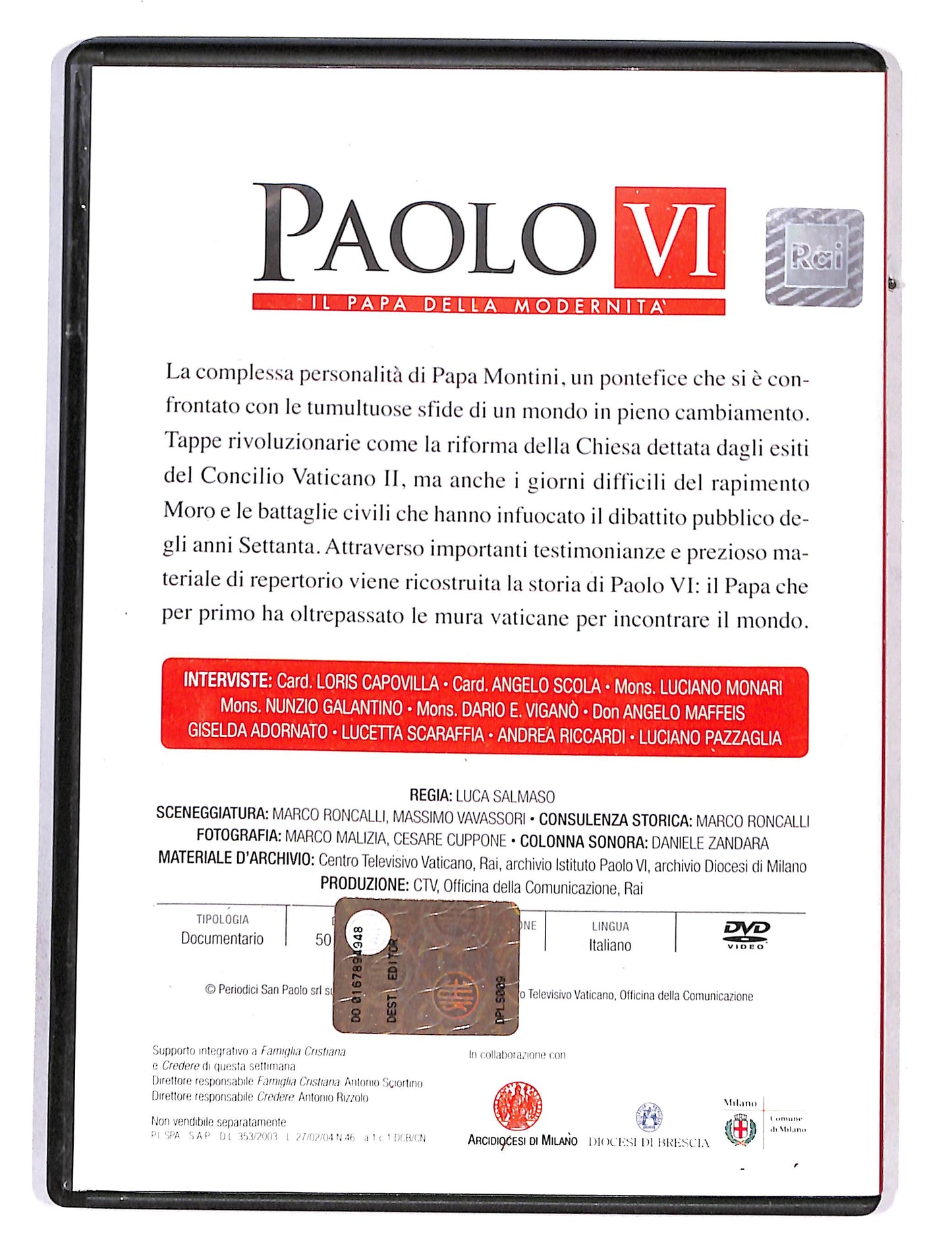 EBOND Paolo VI il papa della modernita EDITORIALE DVD DB654237