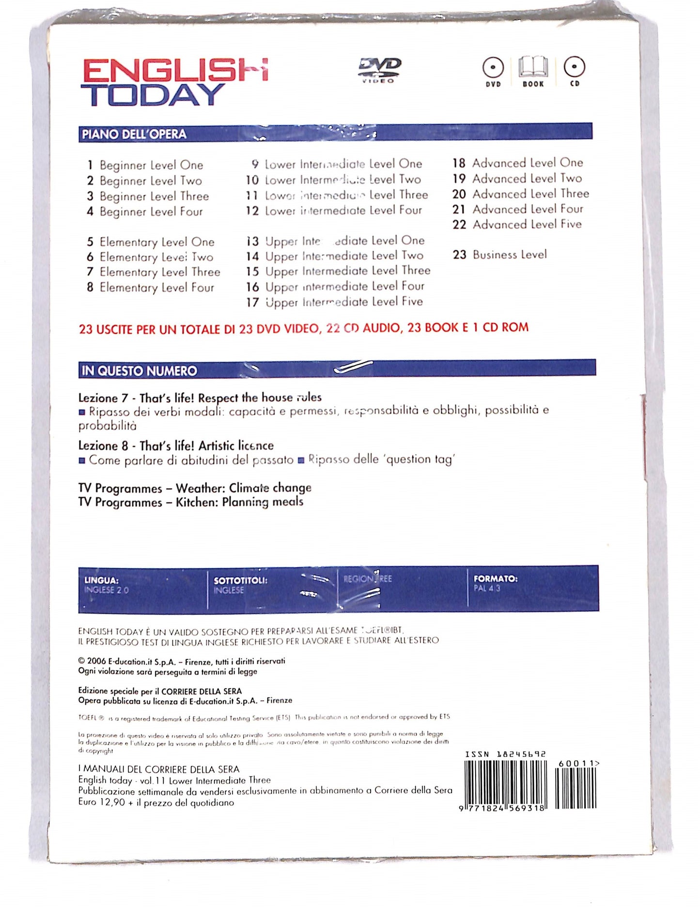 EBOND English Today Vol. 11 EDITORIALE DVD DB654242