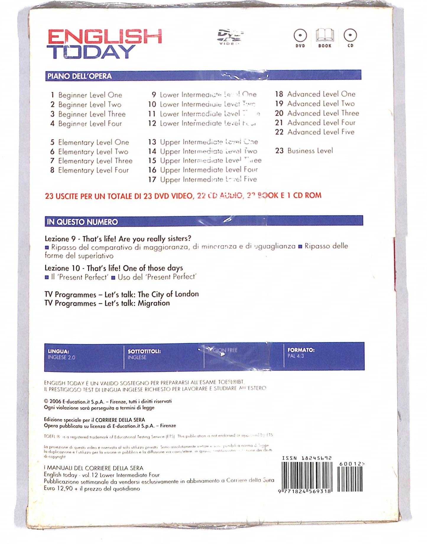 EBOND English Today Vol.12 EDITORIALE DVD DB654244