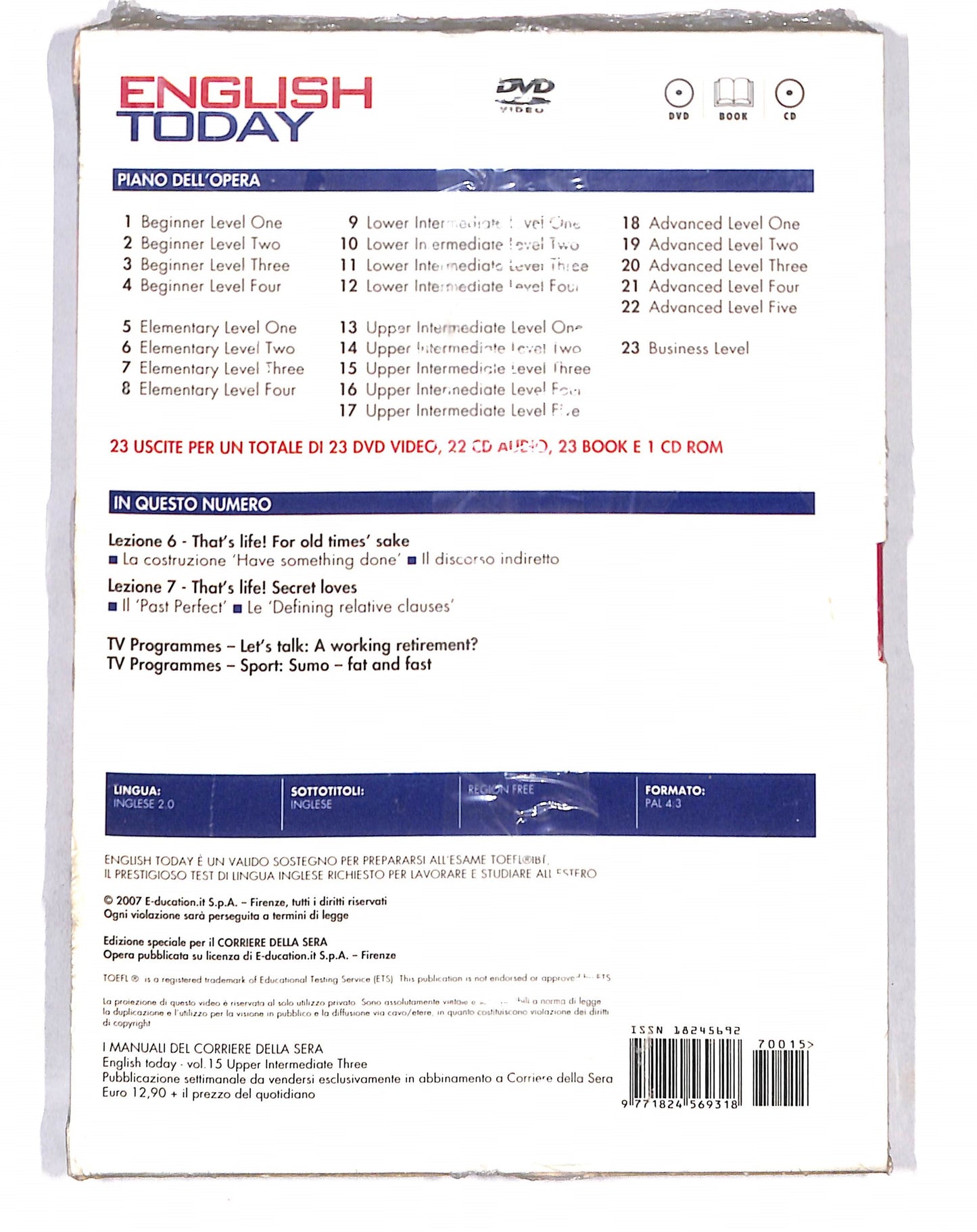 EBOND English Today Vol.15 EDITORIALE DVD DB654245