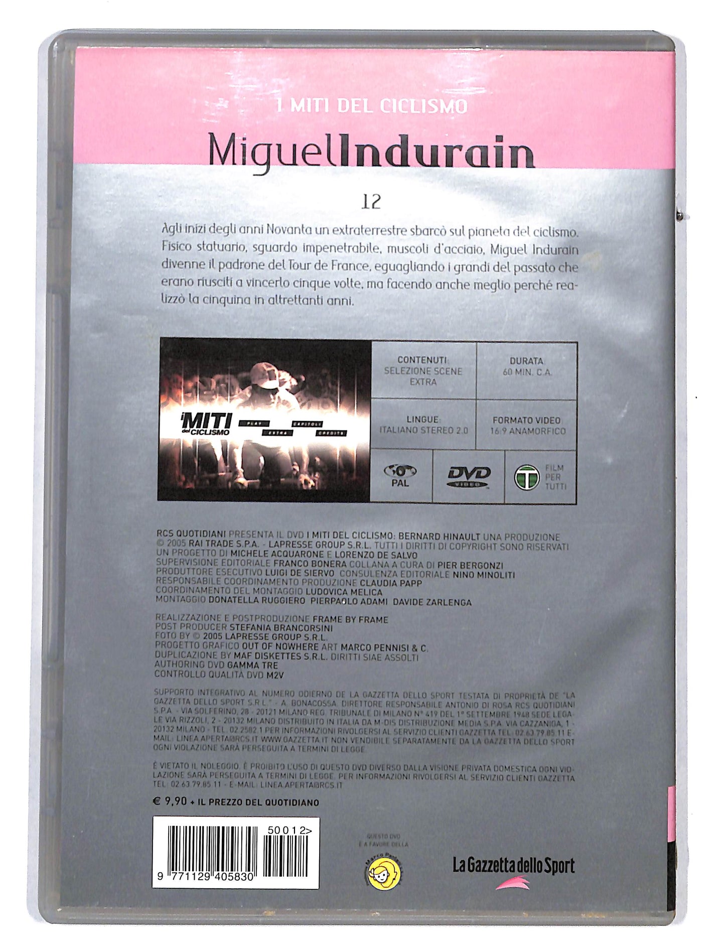 EBOND I Miti del Ciclismo Miguel Indurain vol.12 EDITORIALE DVD DB654422