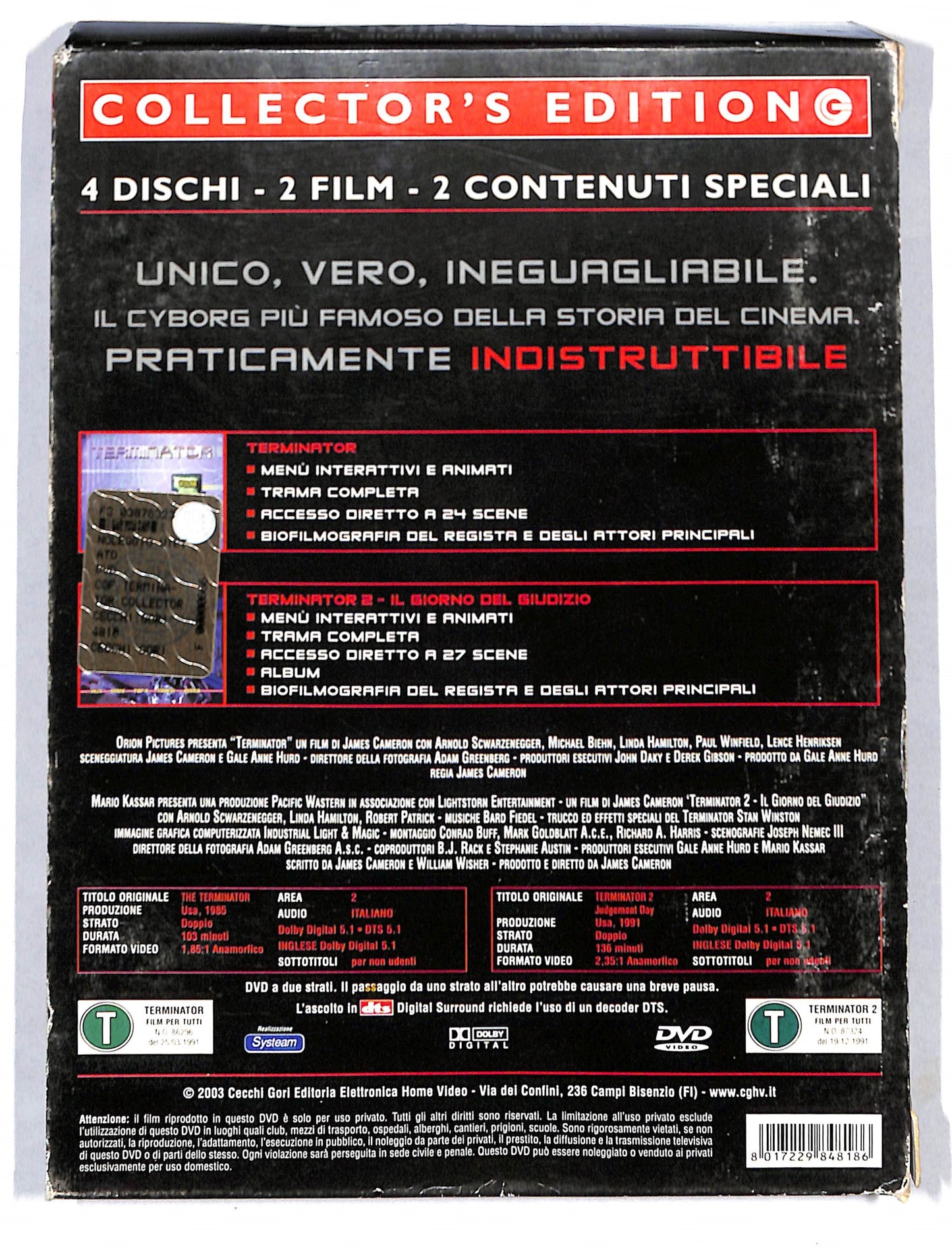 EBOND Terminator Collector's Edition DVD DB654427