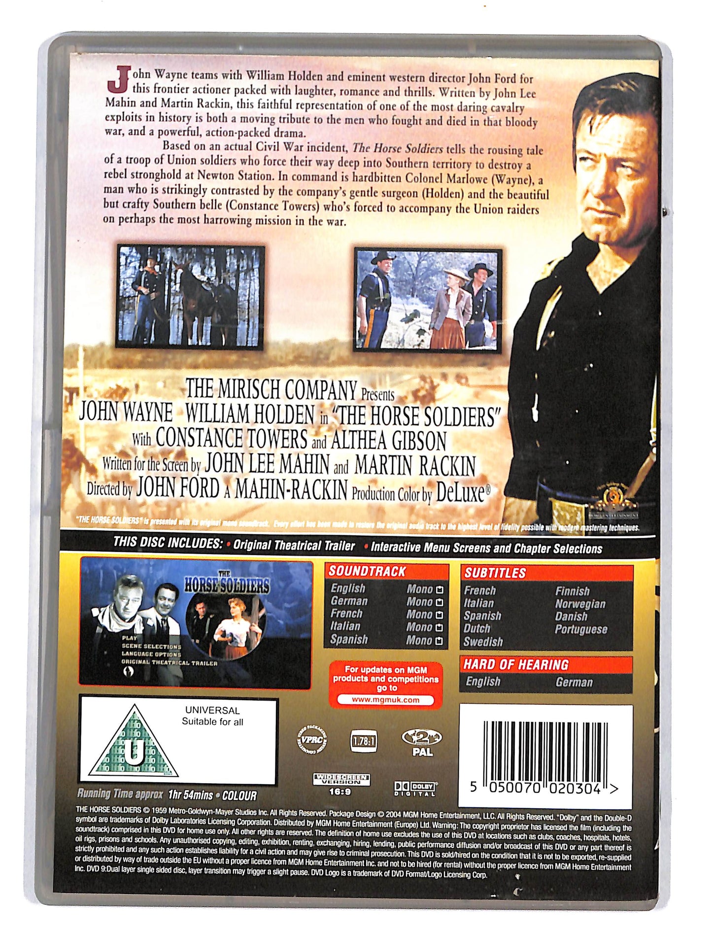 EBOND The Horse Soldiers Versione in Inglese DVD DB654429