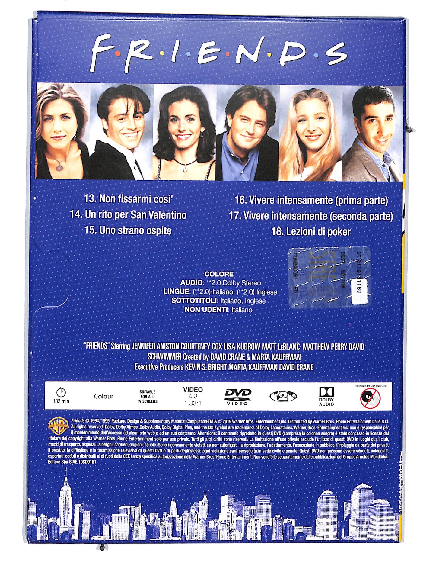 EBOND Friends stagione 1 episodi 13-18 EDITORIALE DVD DB654447