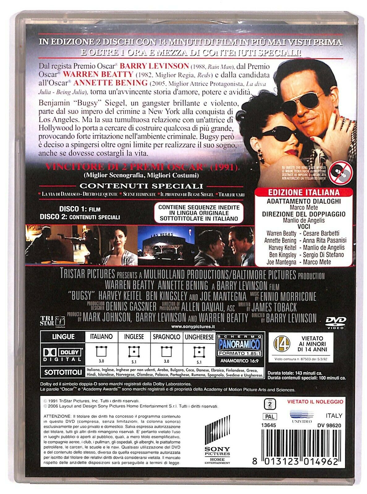 EBOND Bugsy Con Warren Beatty DVD DB657106