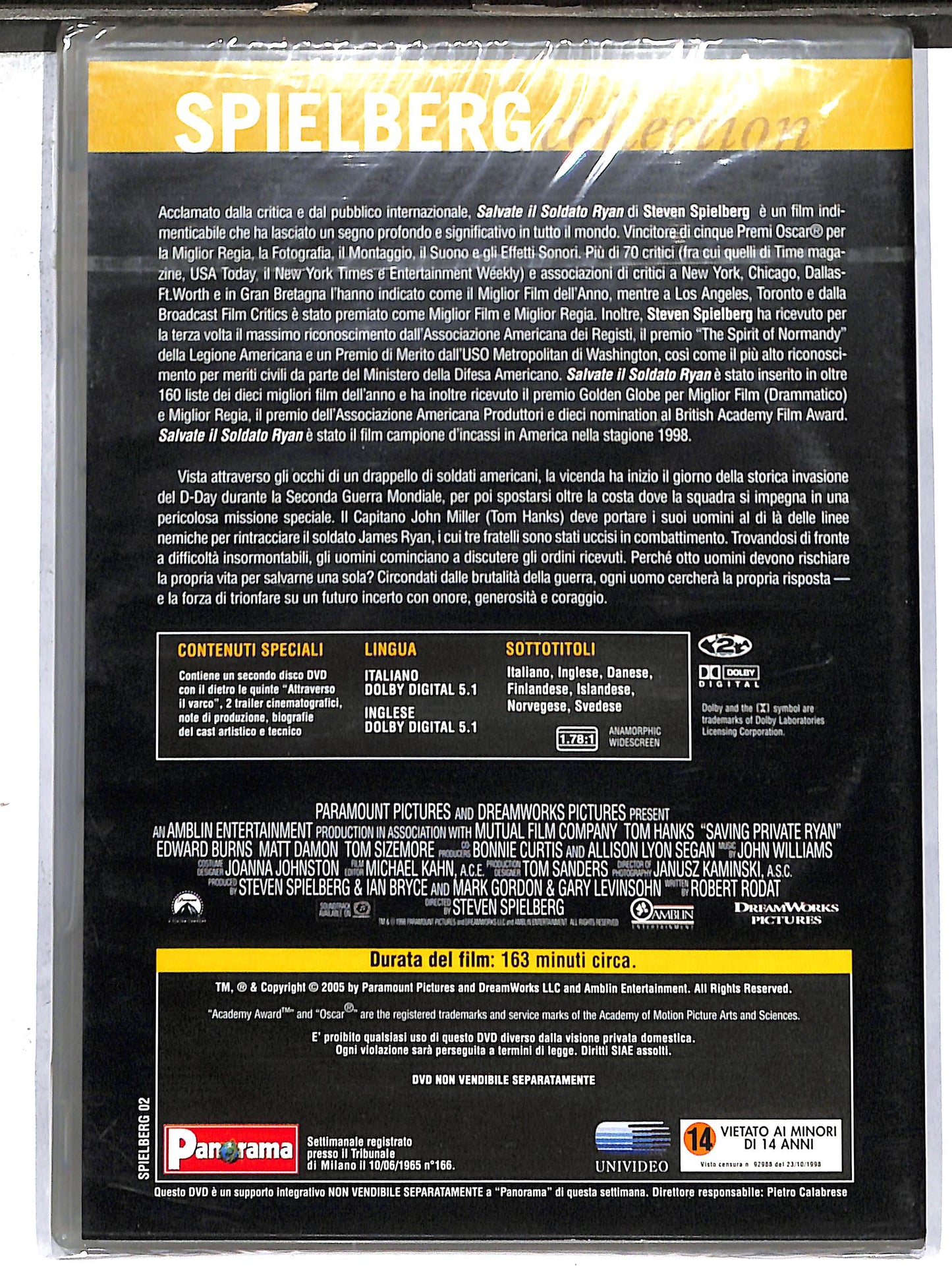 EBOND Salvate il soldato Ryan EDITORIALE DVD DB657920