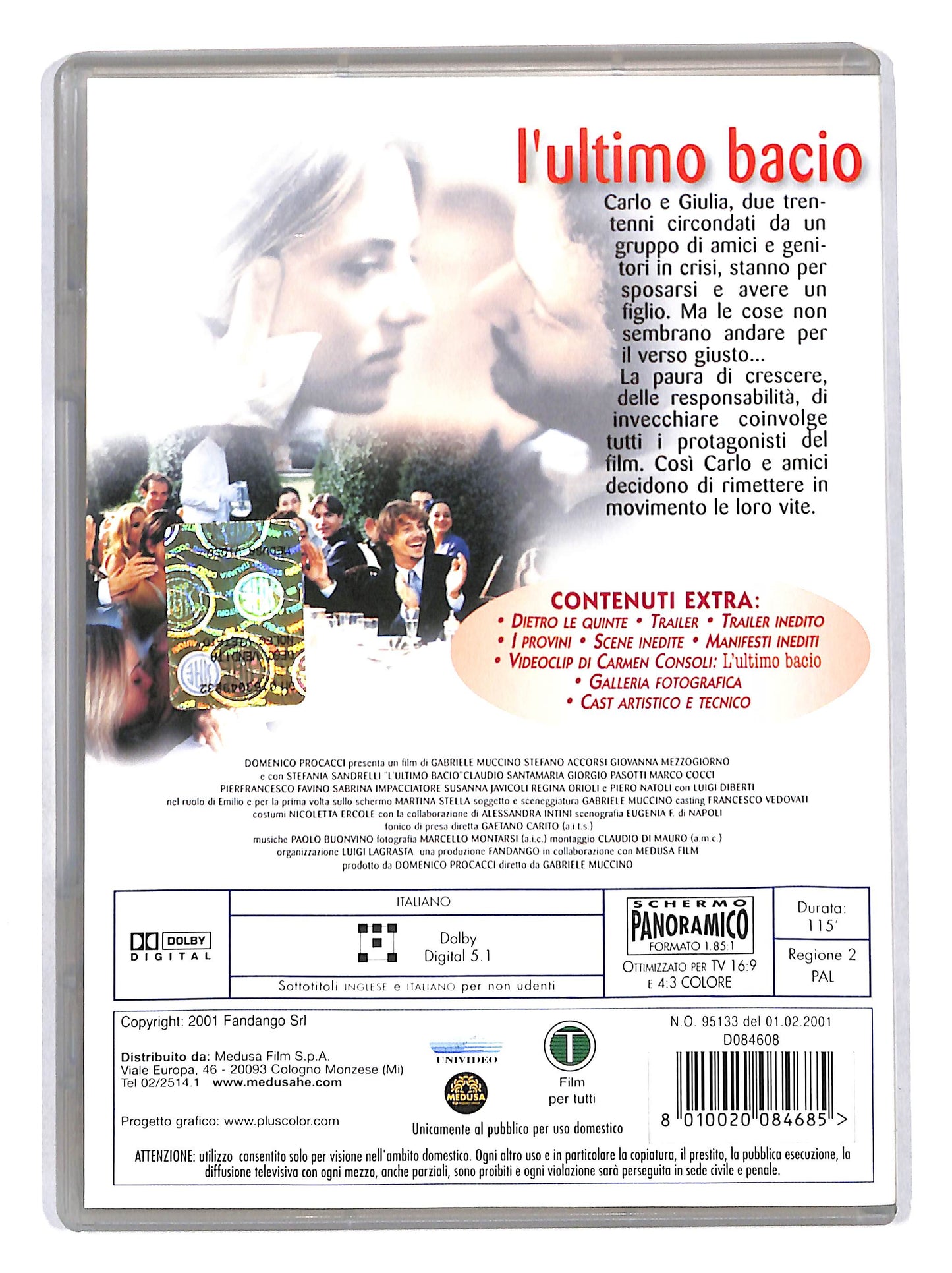 EBOND L'ultimo bacio DVD DB658115