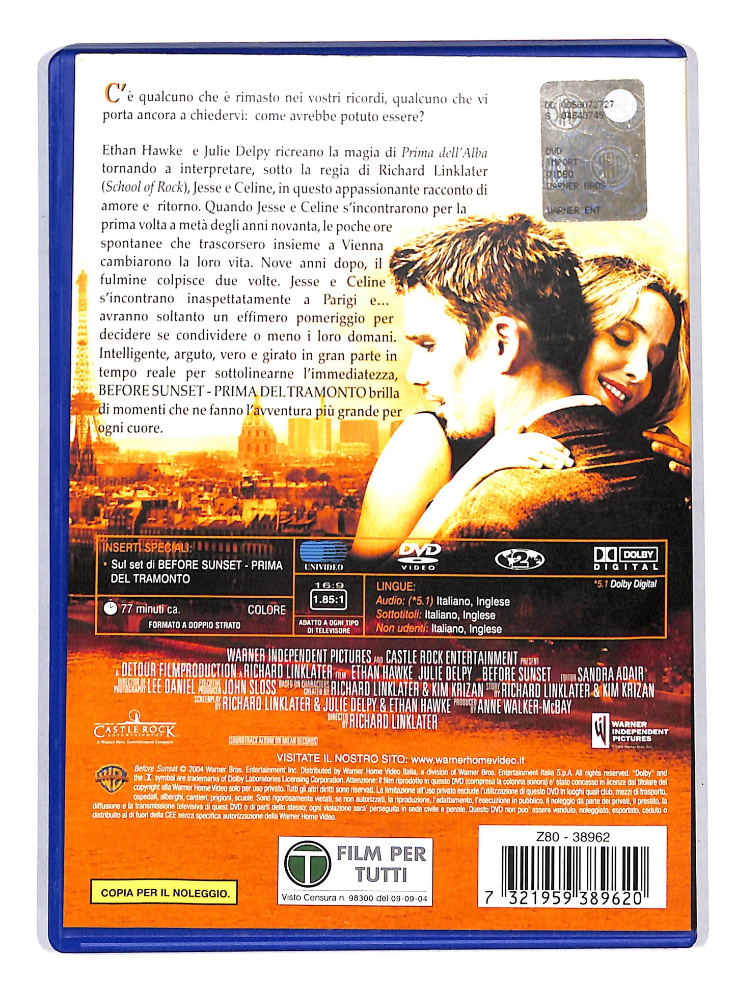 EBOND Before Sunset Noleggio DVD DB658131