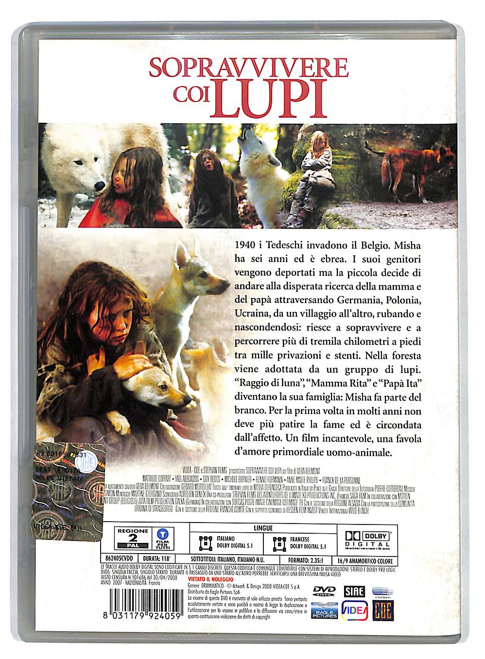 EBOND Sopravvivere Coi Lupi DVD DB659130