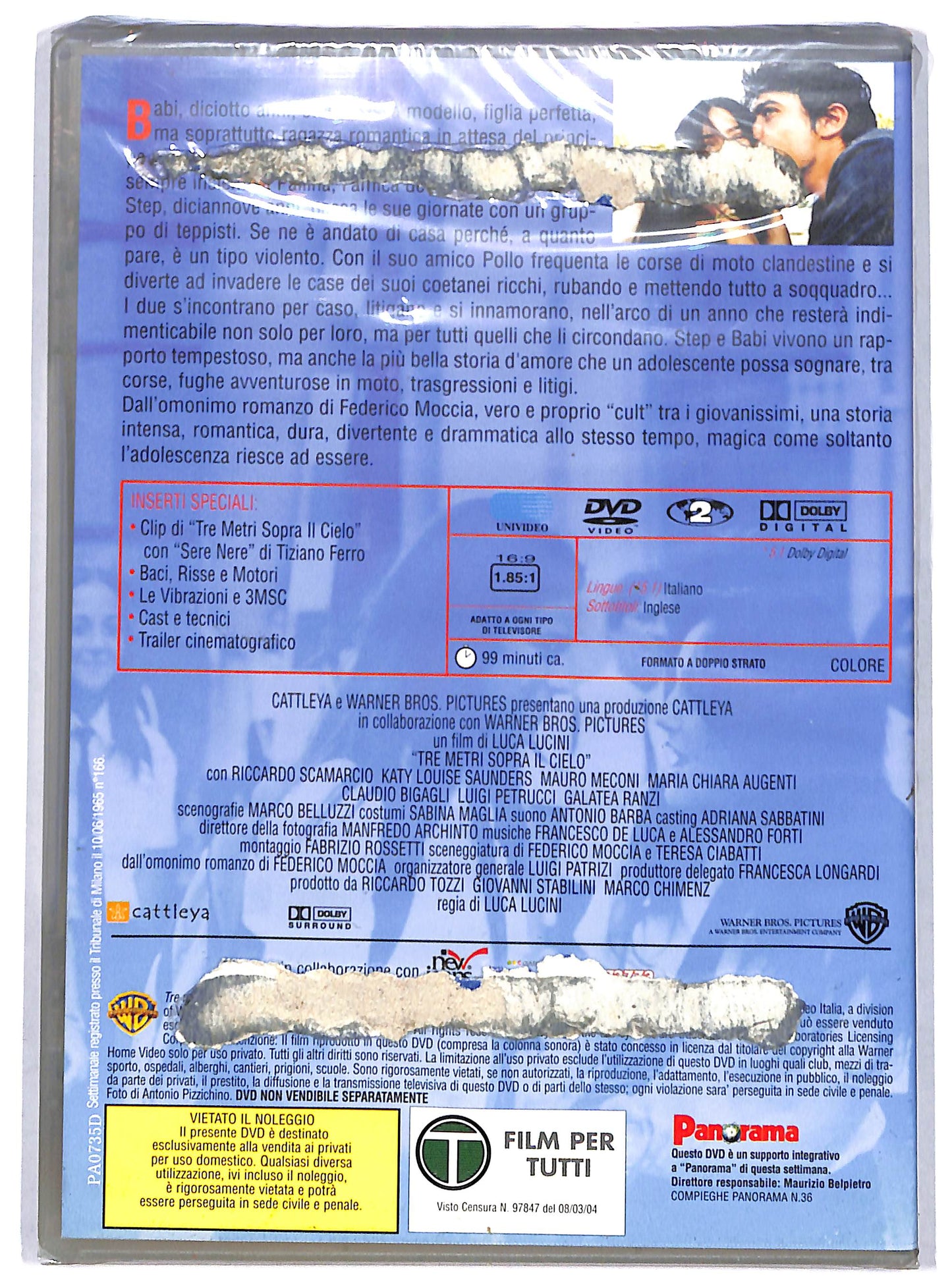 EBOND Tre metri sopra il cielo EDITORIALE DVD DB659339