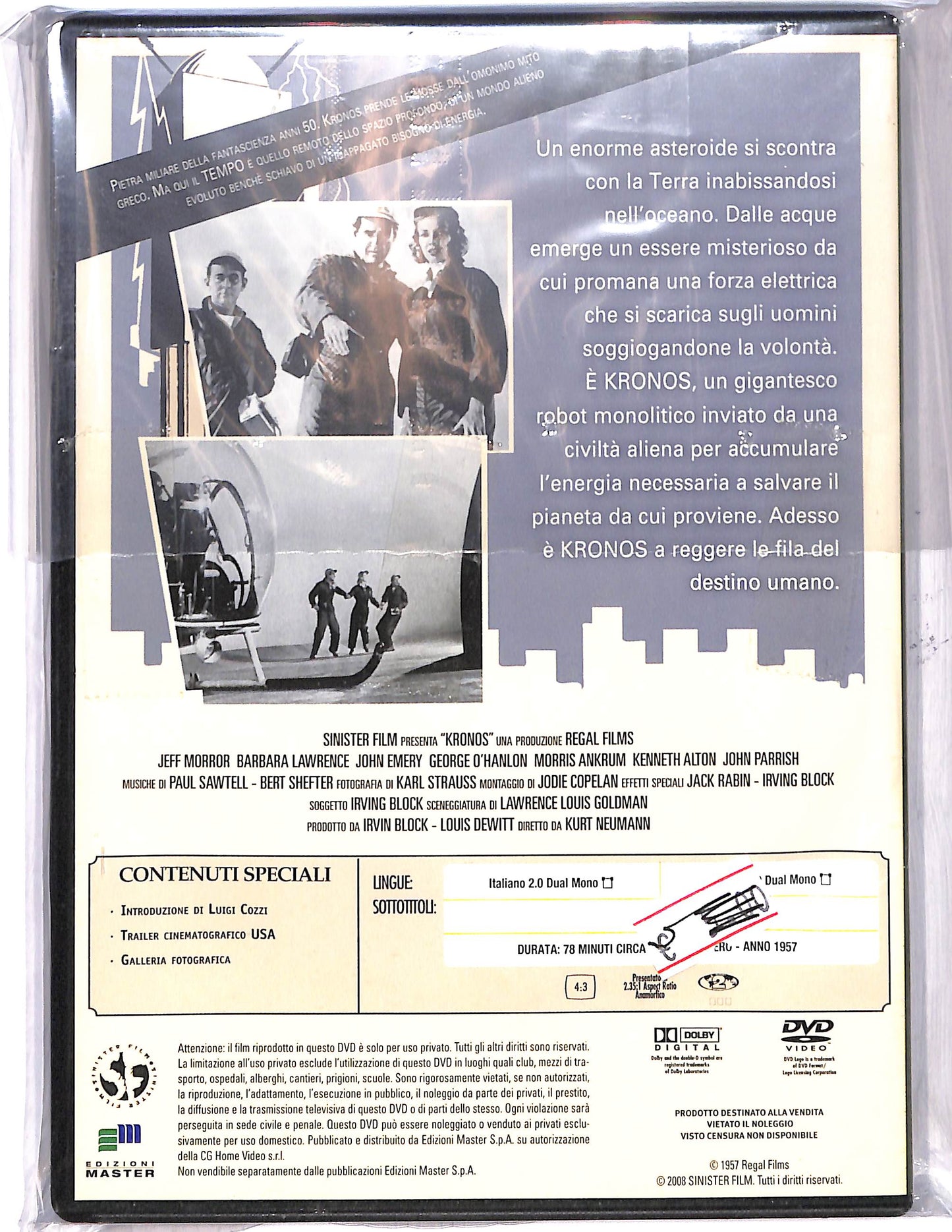 EBOND Kronos, il conquistatore dell'universo EDITORIALE DVD DB659729