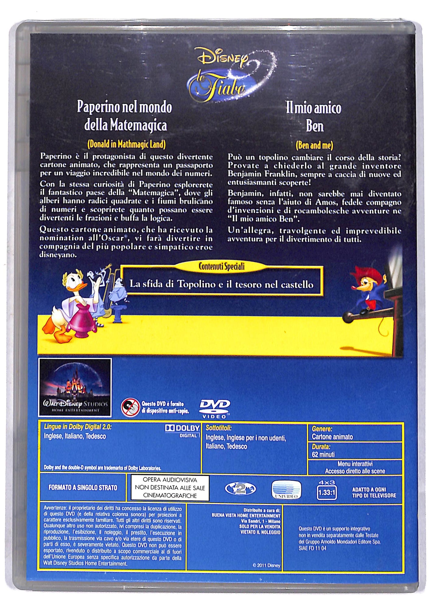 EBOND Paperino nel mondo della + Il mio amico Ben EDITORIALE DVD DB659910