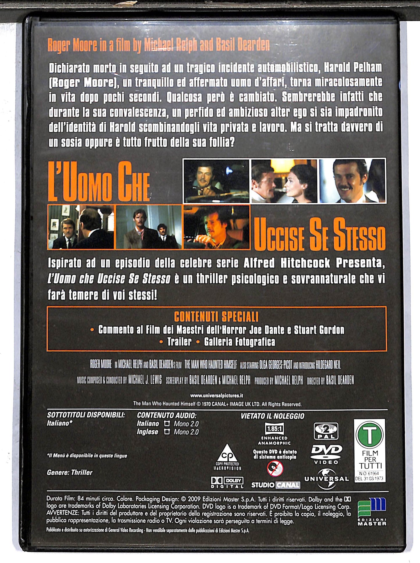 EBOND L'uomo che uccise se stesso EDITORIALE DVD DB660620