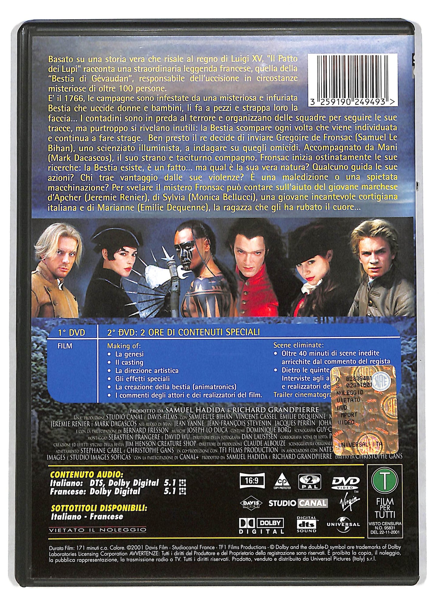 EBOND Il patto dei lupi DVD DB660644