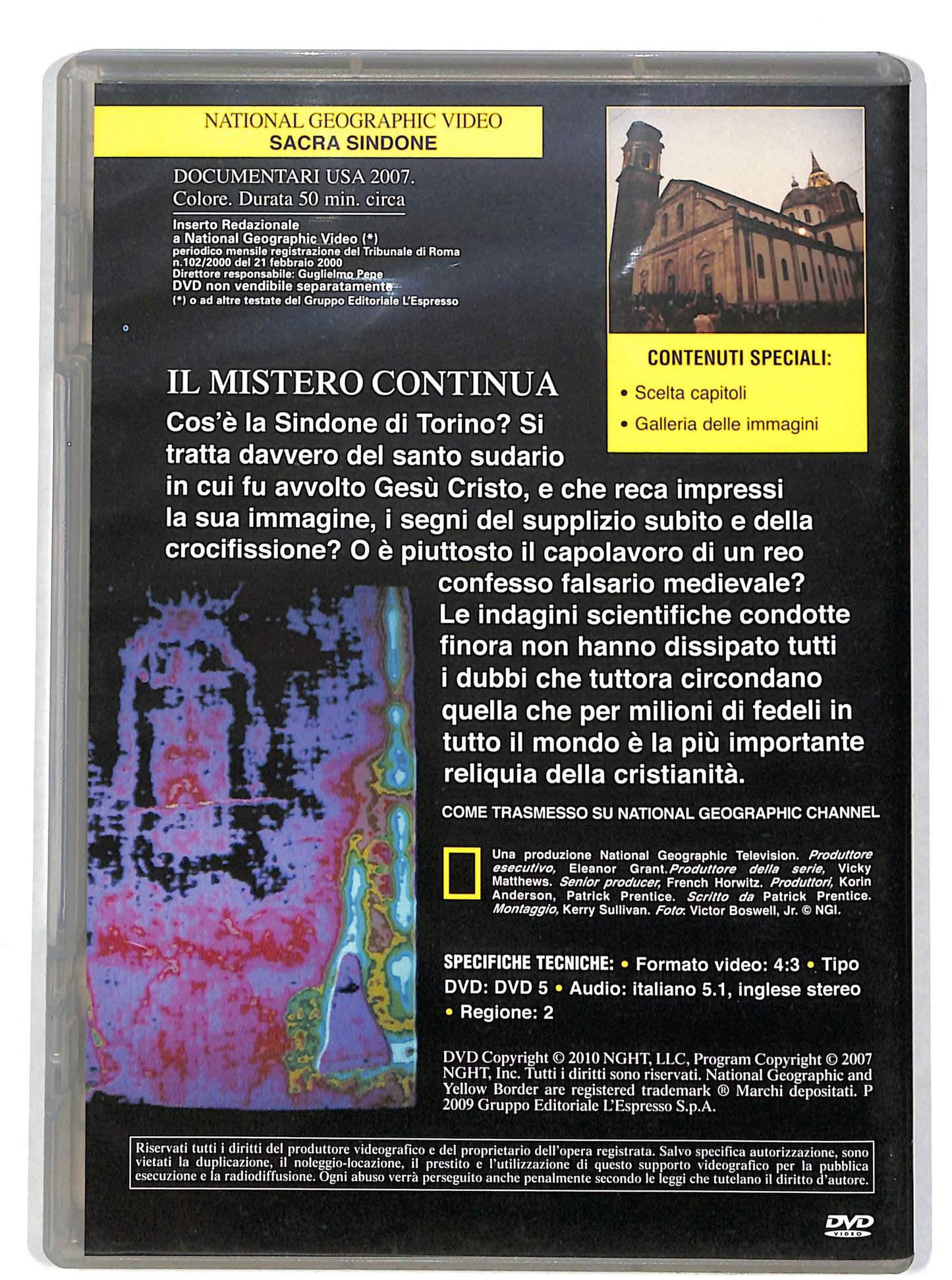 EBOND Sacra sindone national geographic EDITORIALE DVD DB661618