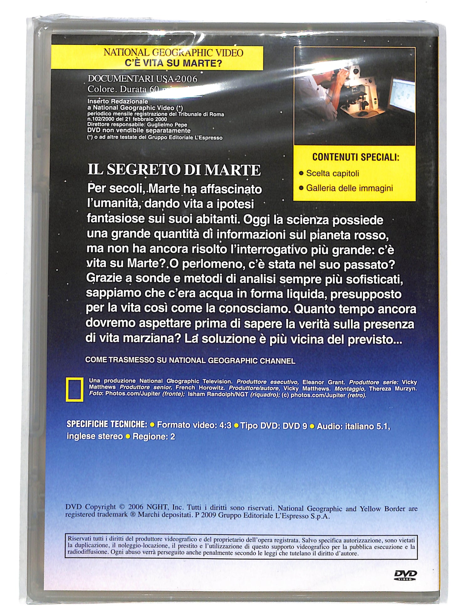 EBOND C'e vita su Marte - national Geographic vol 77 EDITORIALE DVD DB661626