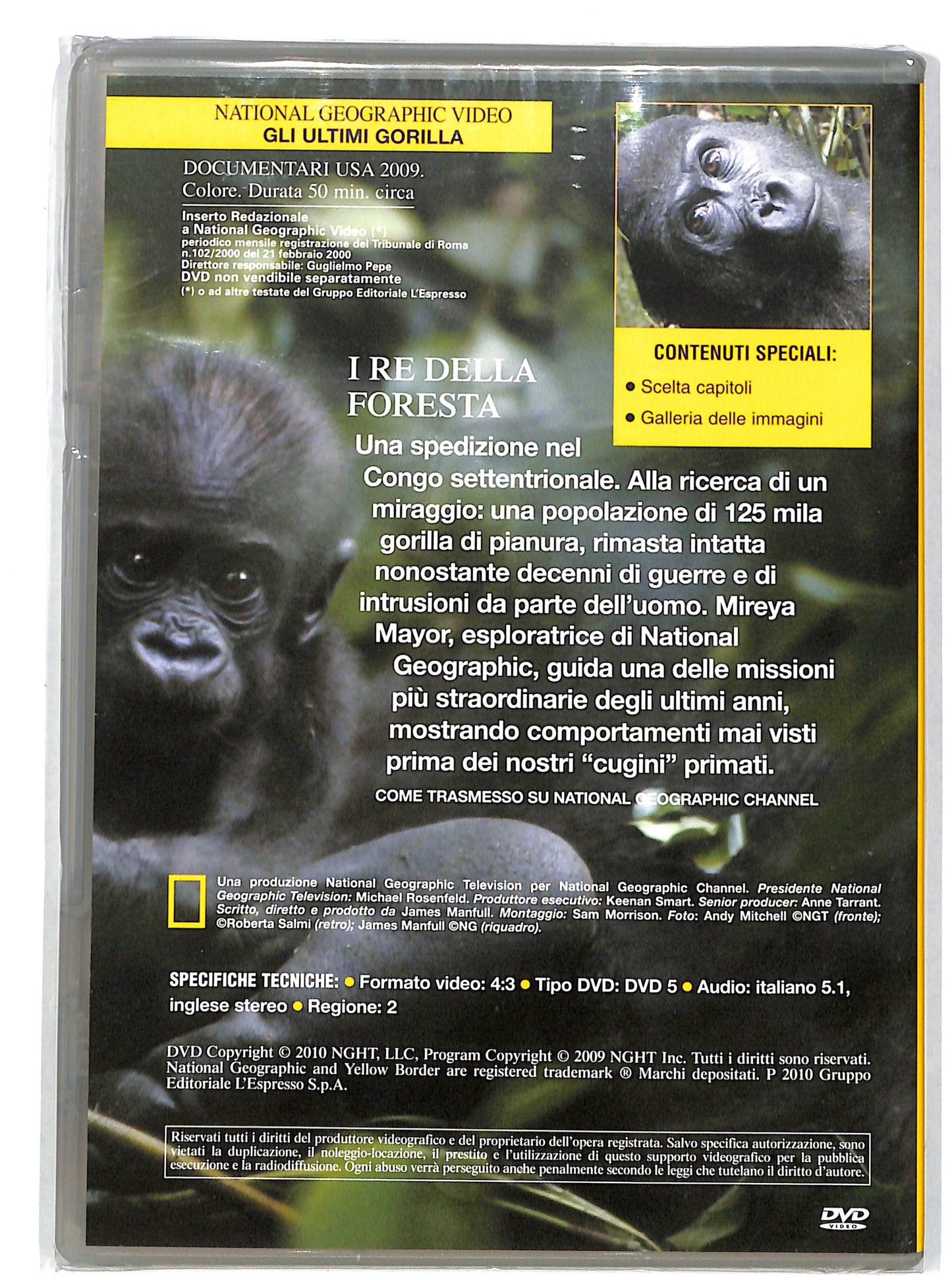 EBOND Gli Ultimi Gorilla - National Geographic EDITORIALE DVD DB661631