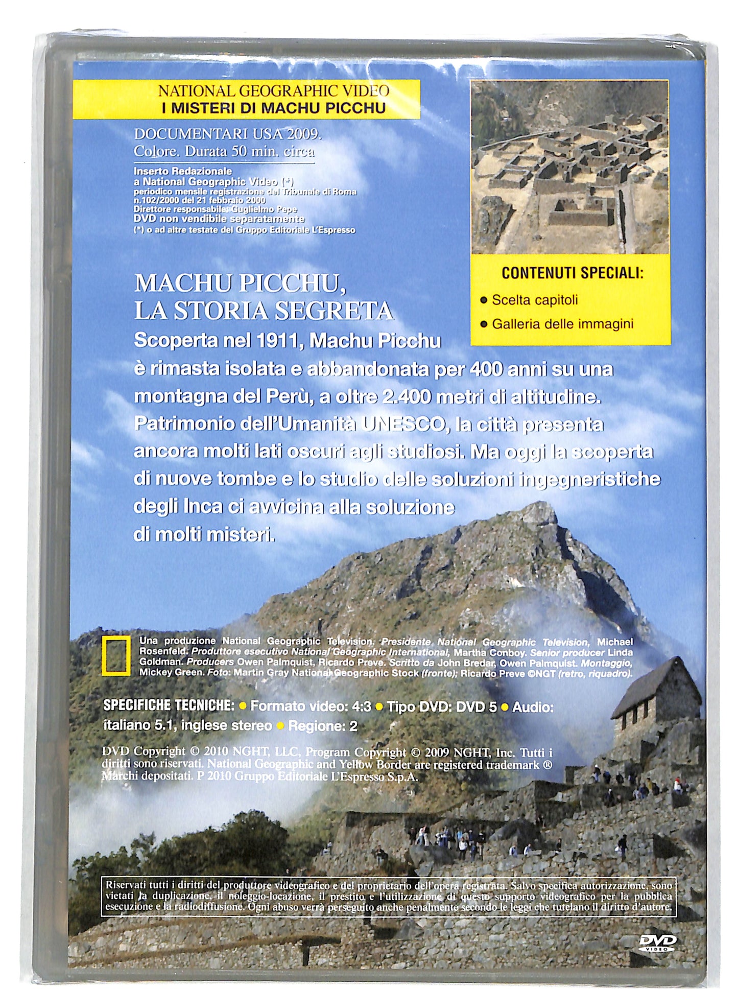 EBOND National geographic I misteri di Machu Picchu EDITORIALE DVD DB661634