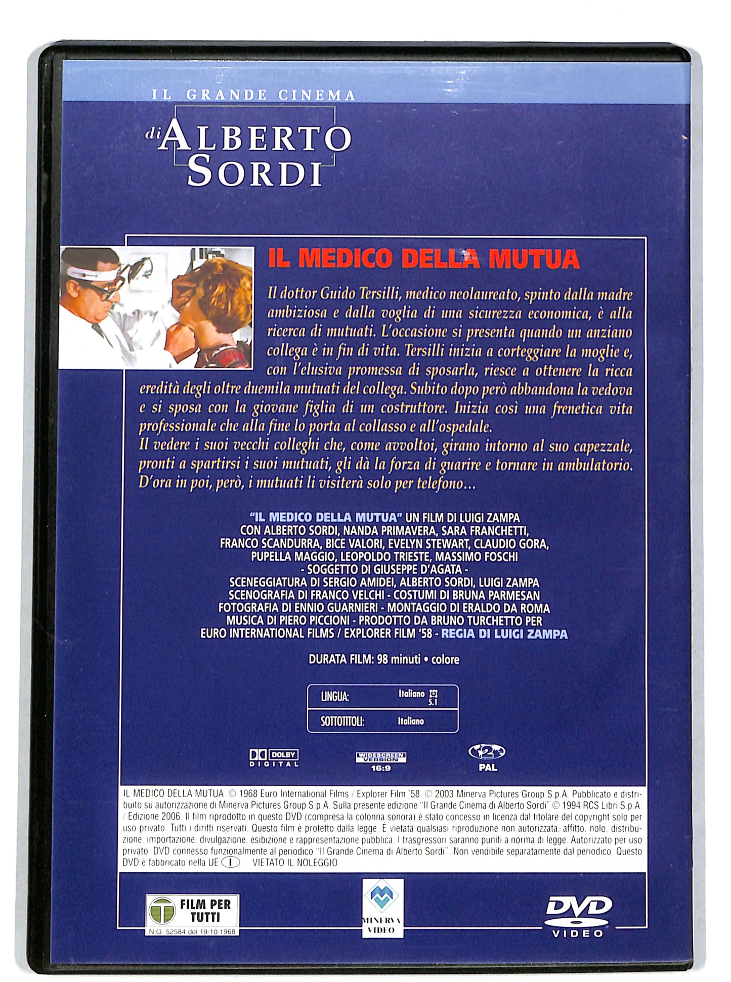 EBOND Il medico della mutua EDITORIALE DVD DB661640