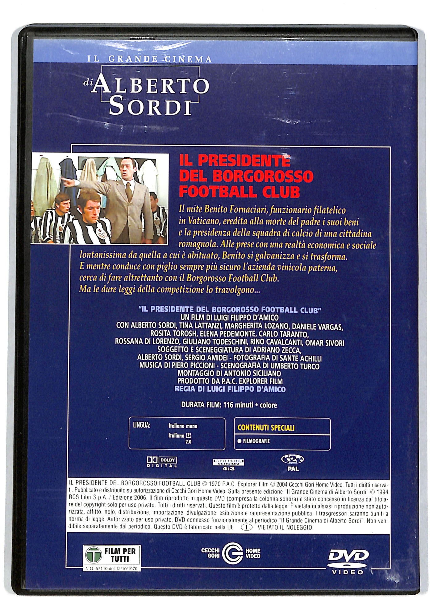 EBOND Il presidente del Borgorosso Football Club EDITORIALE DVD DB661648