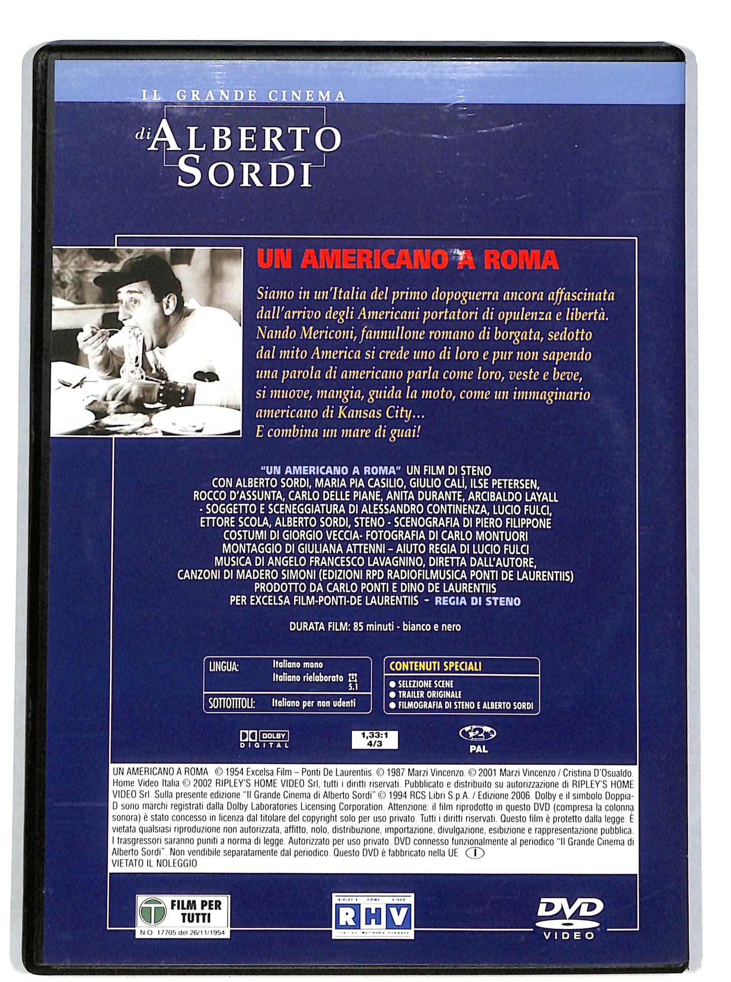 EBOND Un americano a Roma EDITORIALE DVD DB661657