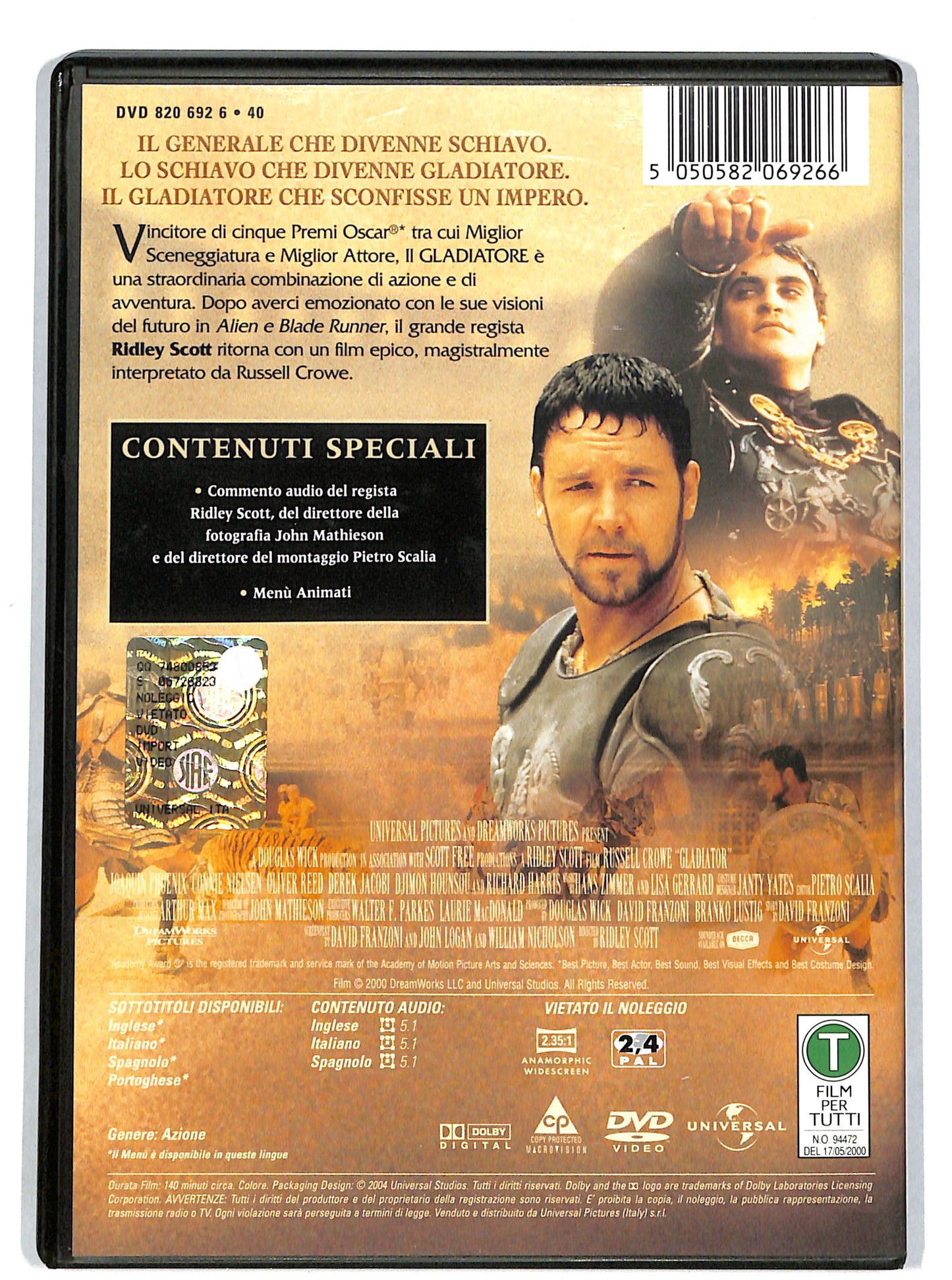 EBOND Il Gladiatore DVD DB661659