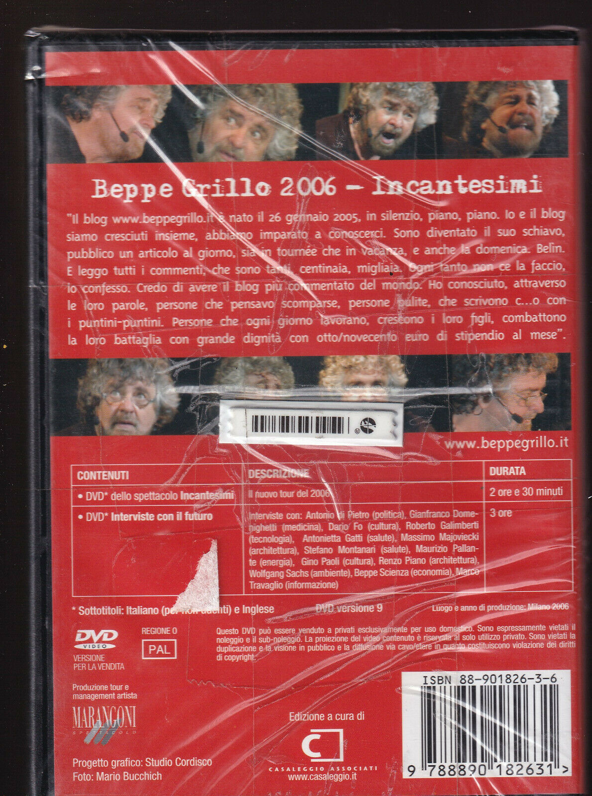 EBOND Beppe Grillo 2006 Incantesimi DVD DB661813