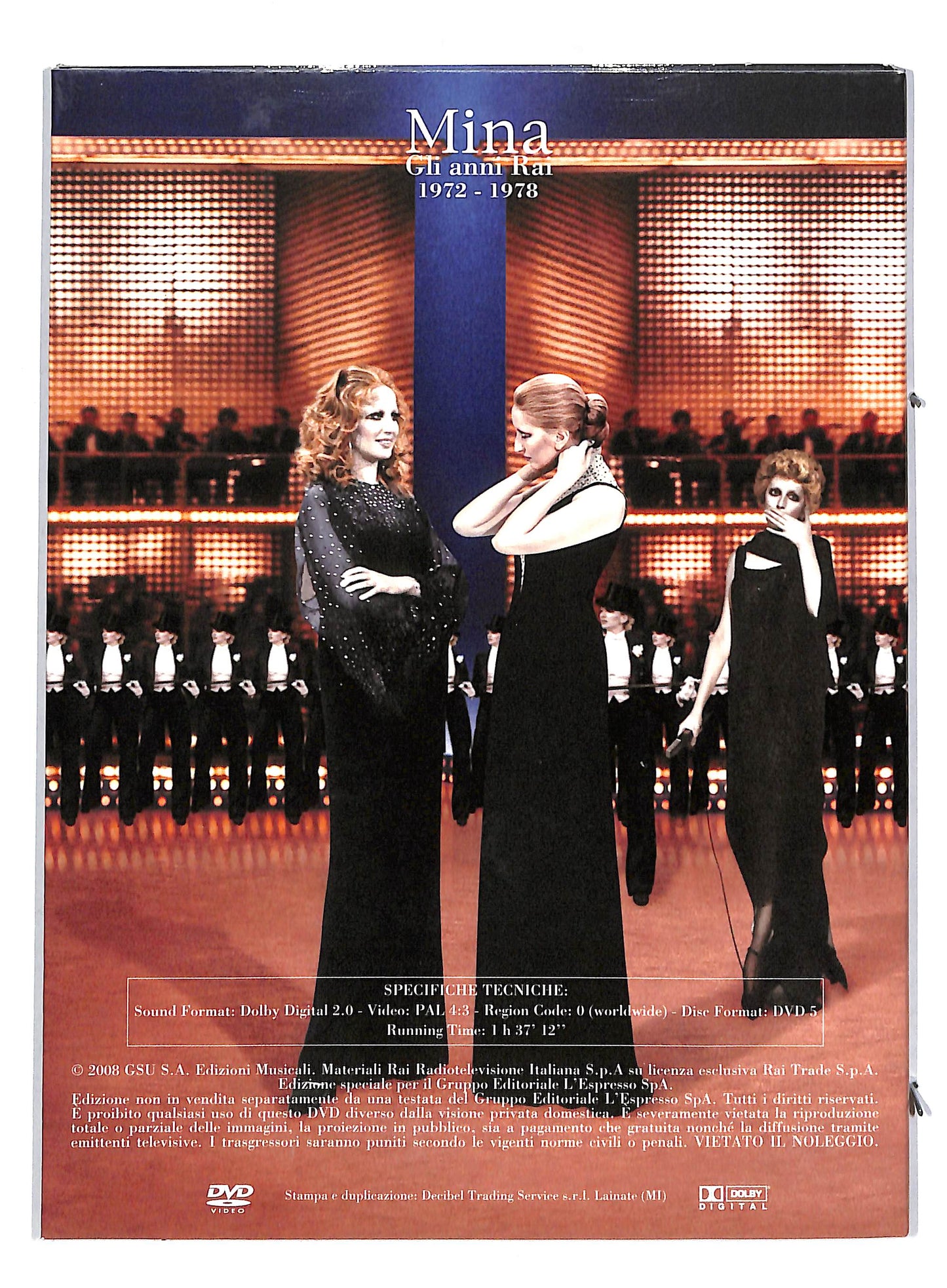 EBOND Mina gli anni rai 1972 - 1978 vol 1 EDITORIALE DVD DB661838