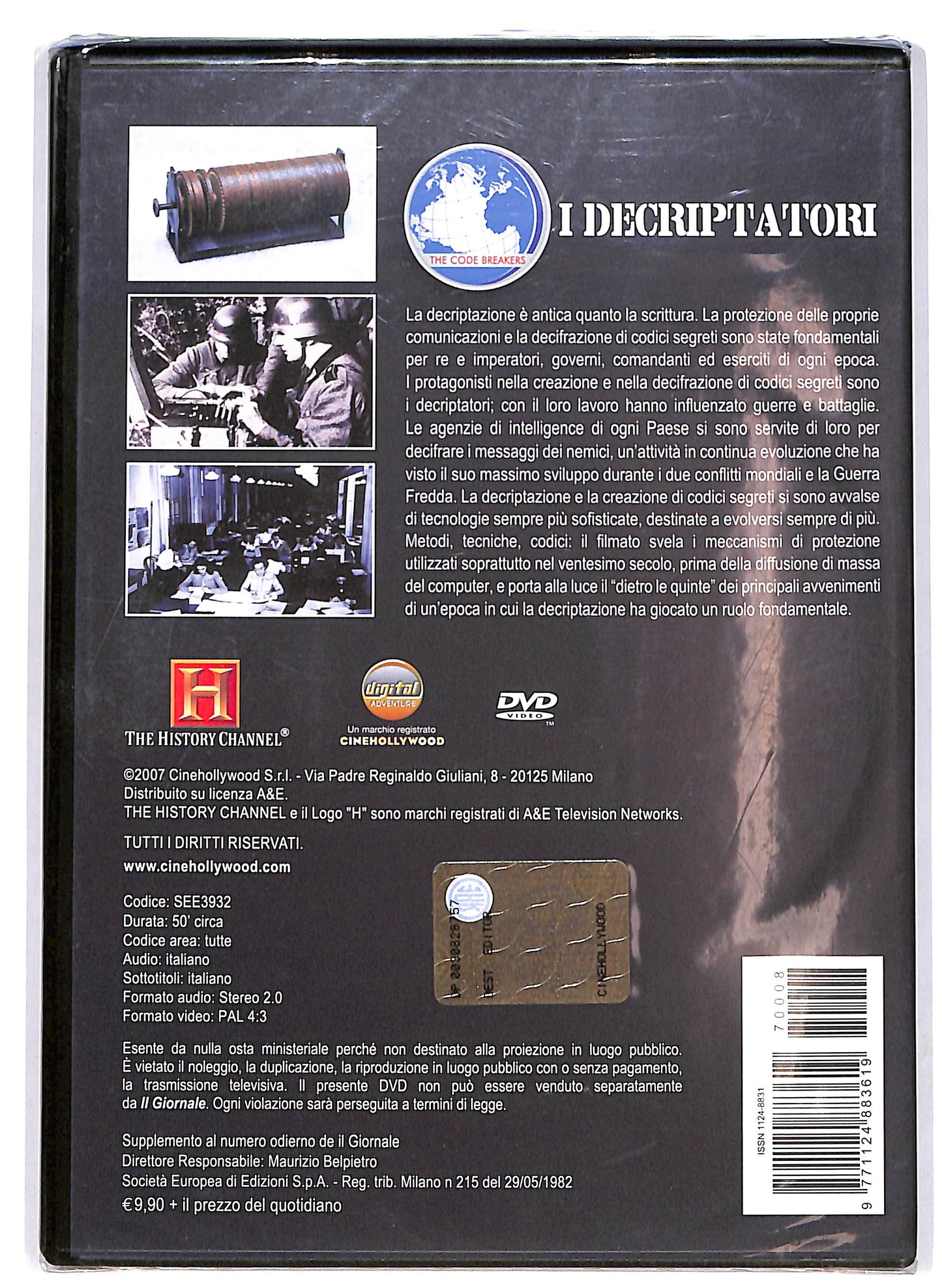 EBOND Intelligence - i decriptatori vol 8 EDITORIALE DVD DB662101