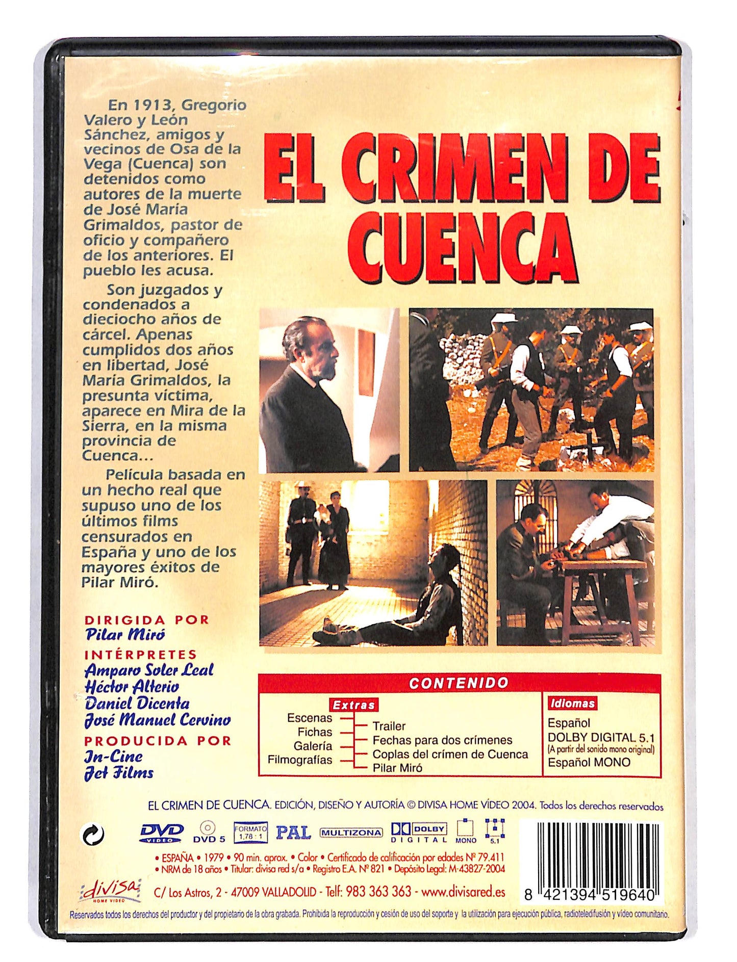 EBOND El Crimen de Cuenca Edizione Spagnola DVD DB662206