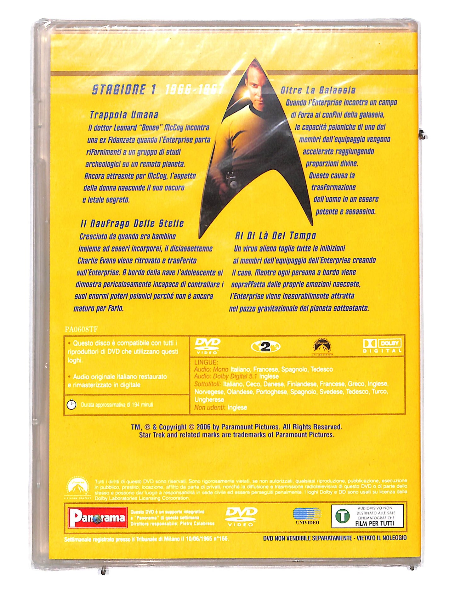 EBOND Star Trek Serie Classica Stagione 1 Epsiodi 1- 4 DVD DB662223
