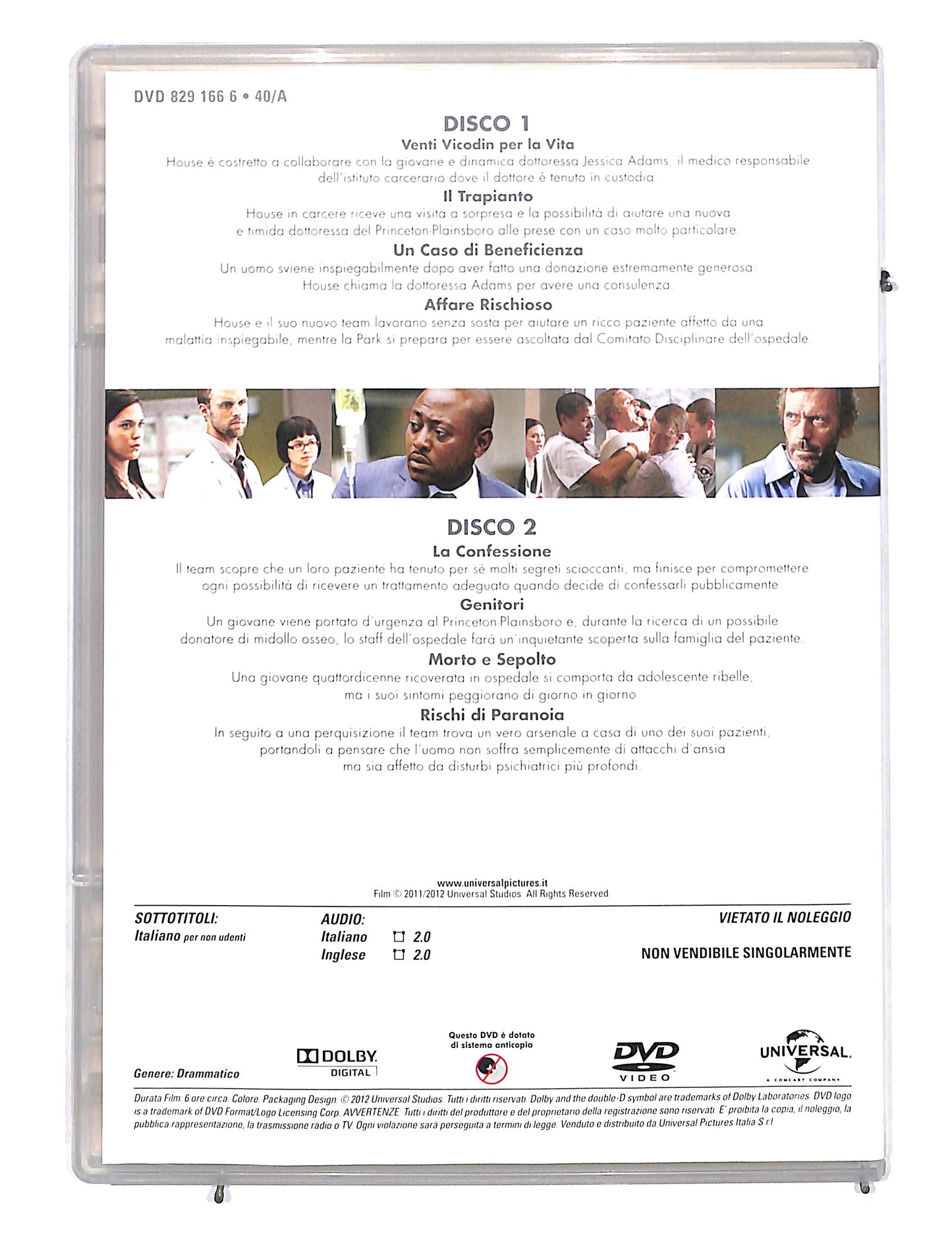 EBOND Dr.house stagione otto dischi 1&2 EDITORIALE DVD DB662261