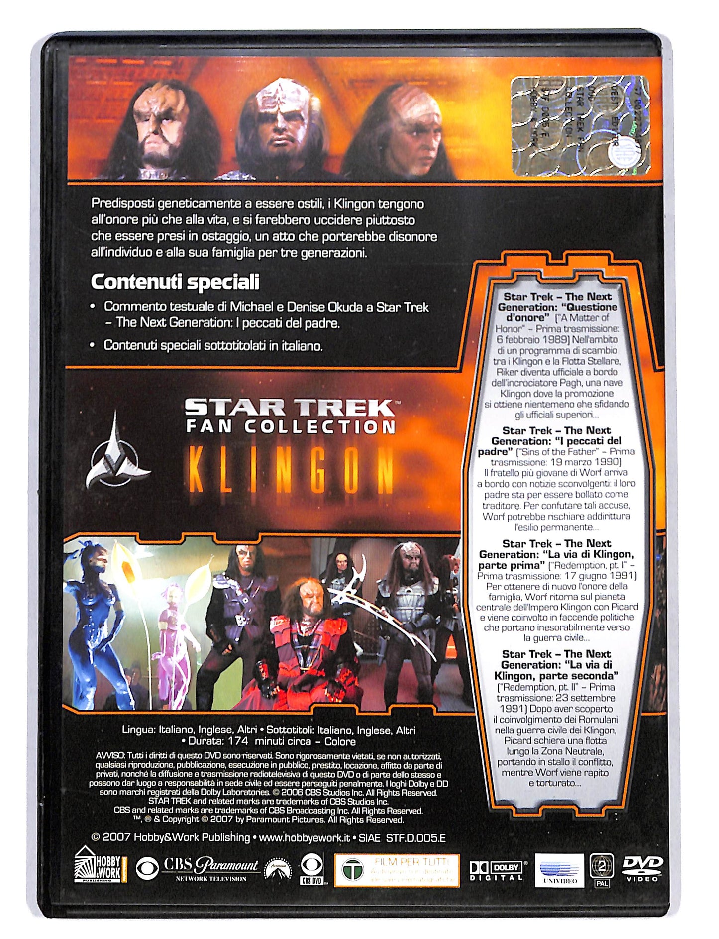 EBOND StarTrek fan collection Klingon vol.2 EDITORIALE DVD DB662719
