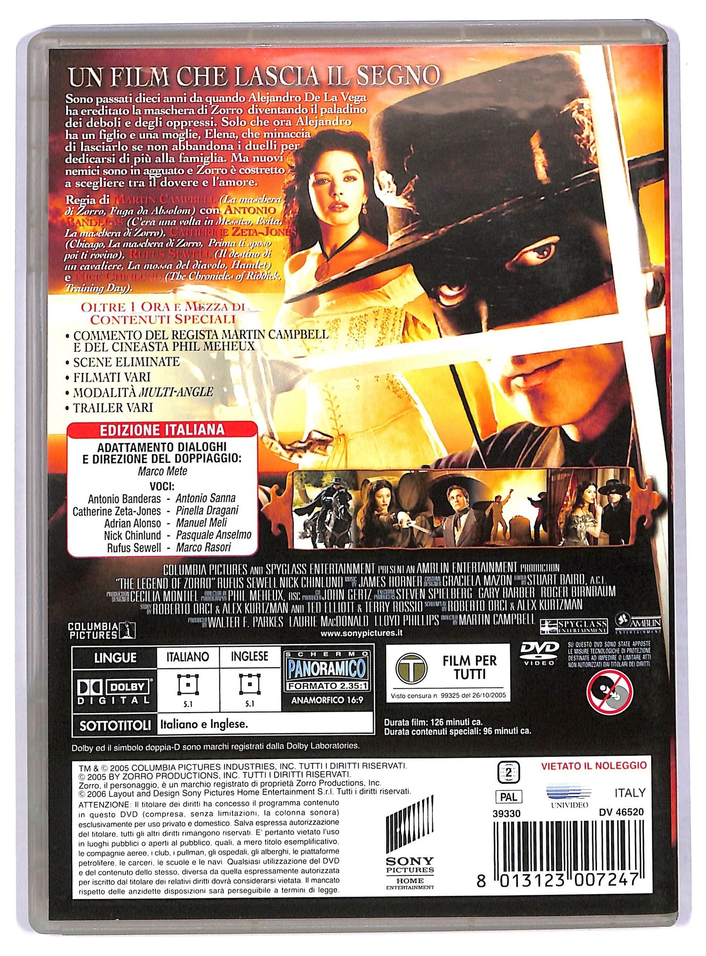 EBOND the legend of zorro DVD DB662937