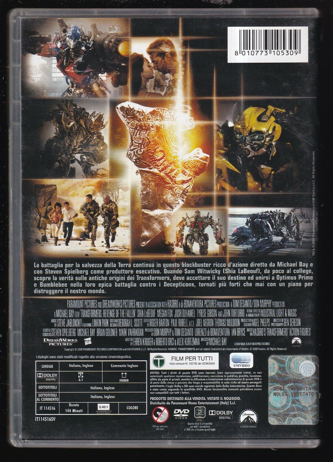 EBOND Transformers - La Vendetta Del Caduto DVD DB662955
