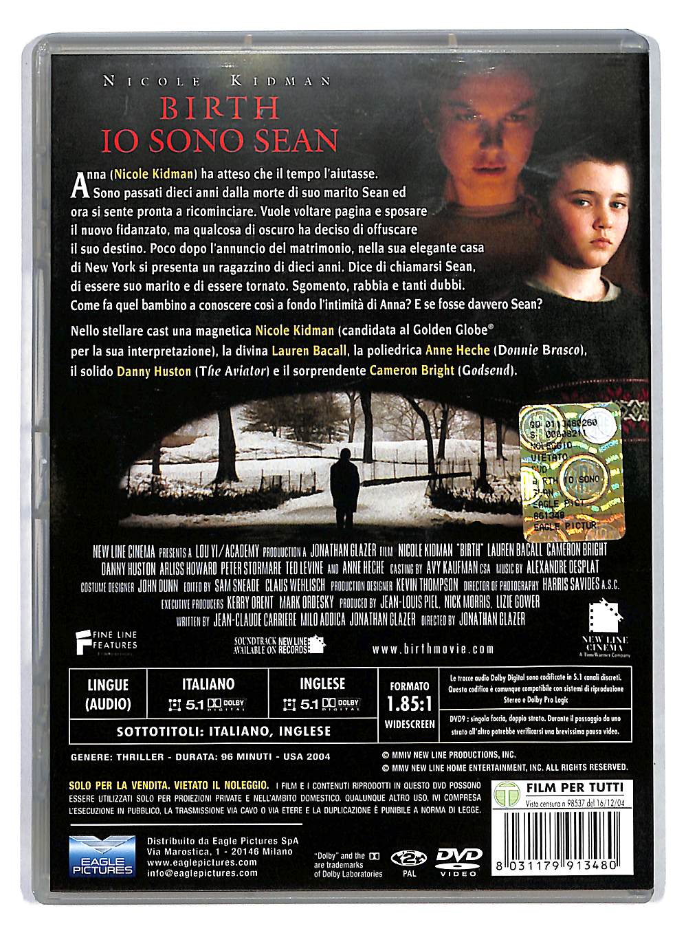 EBOND Birth - Io Sono Sean DVD DB663102