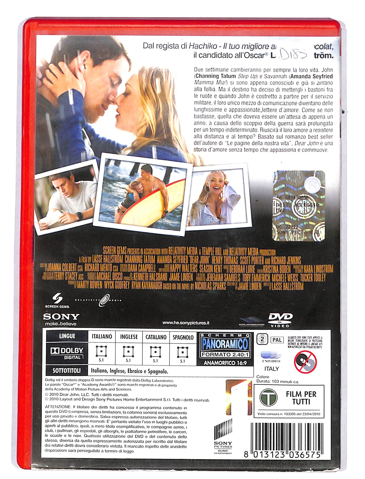 EBOND Dear John NOLEGGIO DVD DB663126