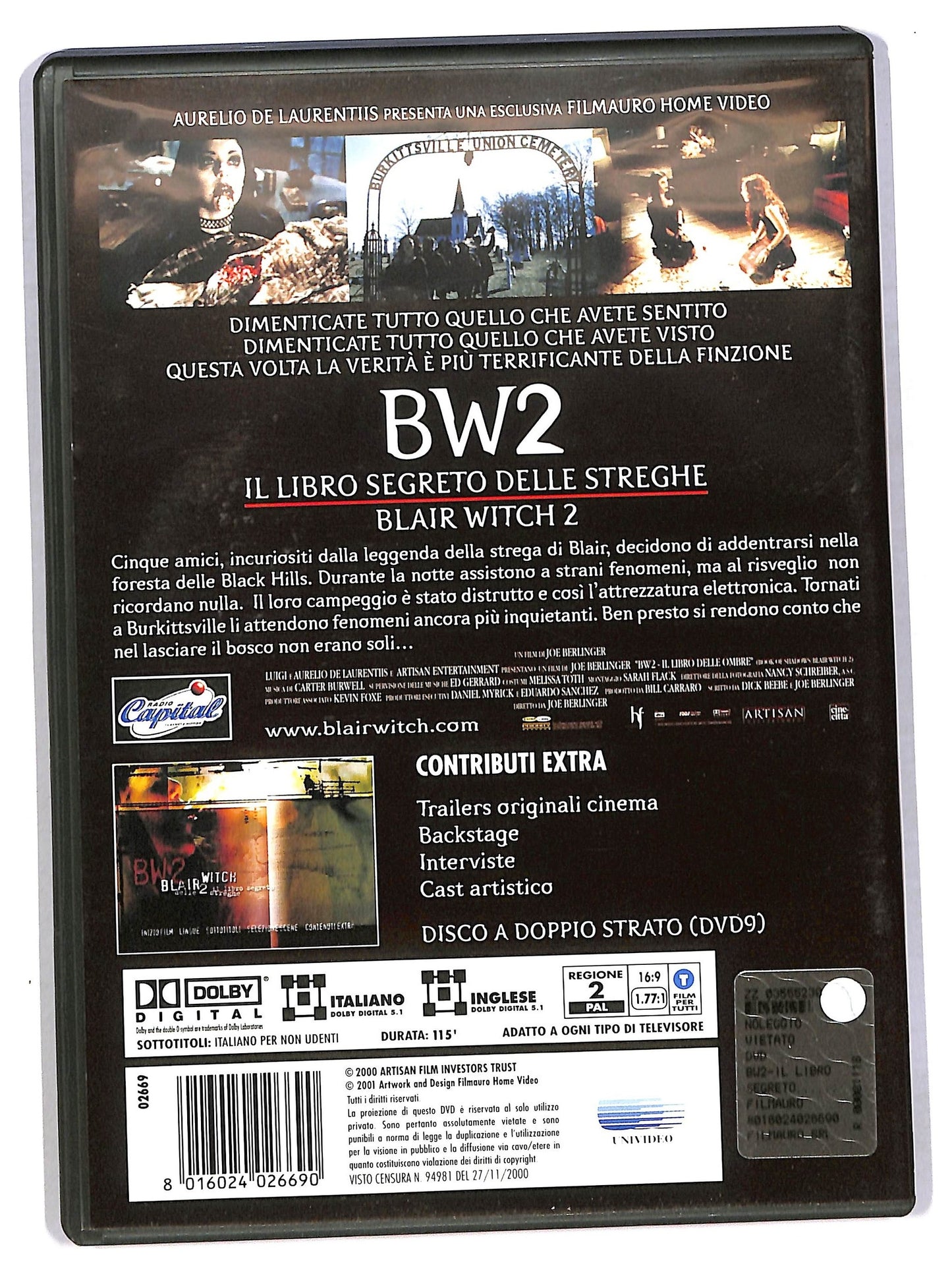 EBOND BW2 Il libro segreto delle streghe 2 DVD DB663218