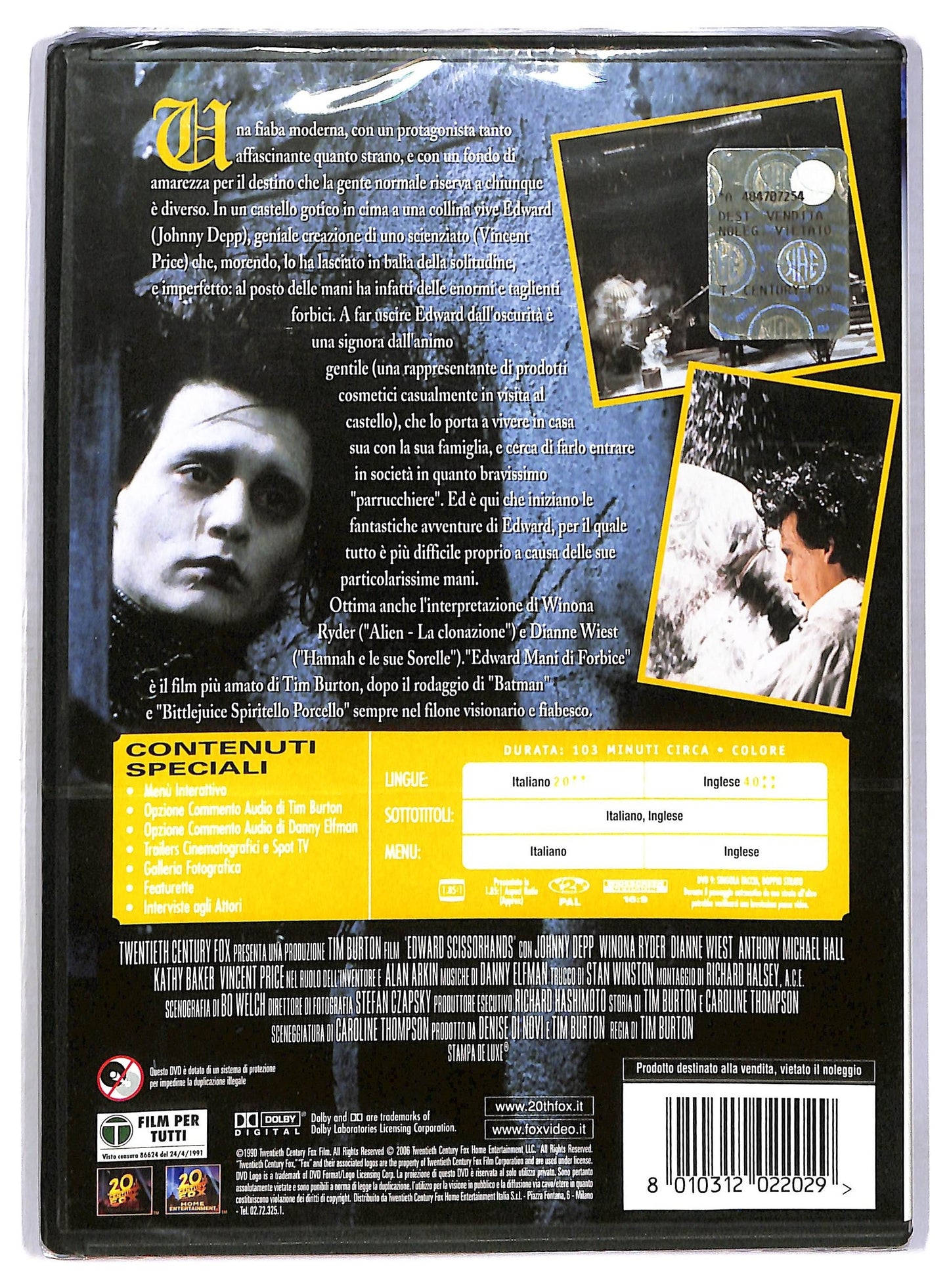 EBOND Edward mani di forbici DVD DB663411
