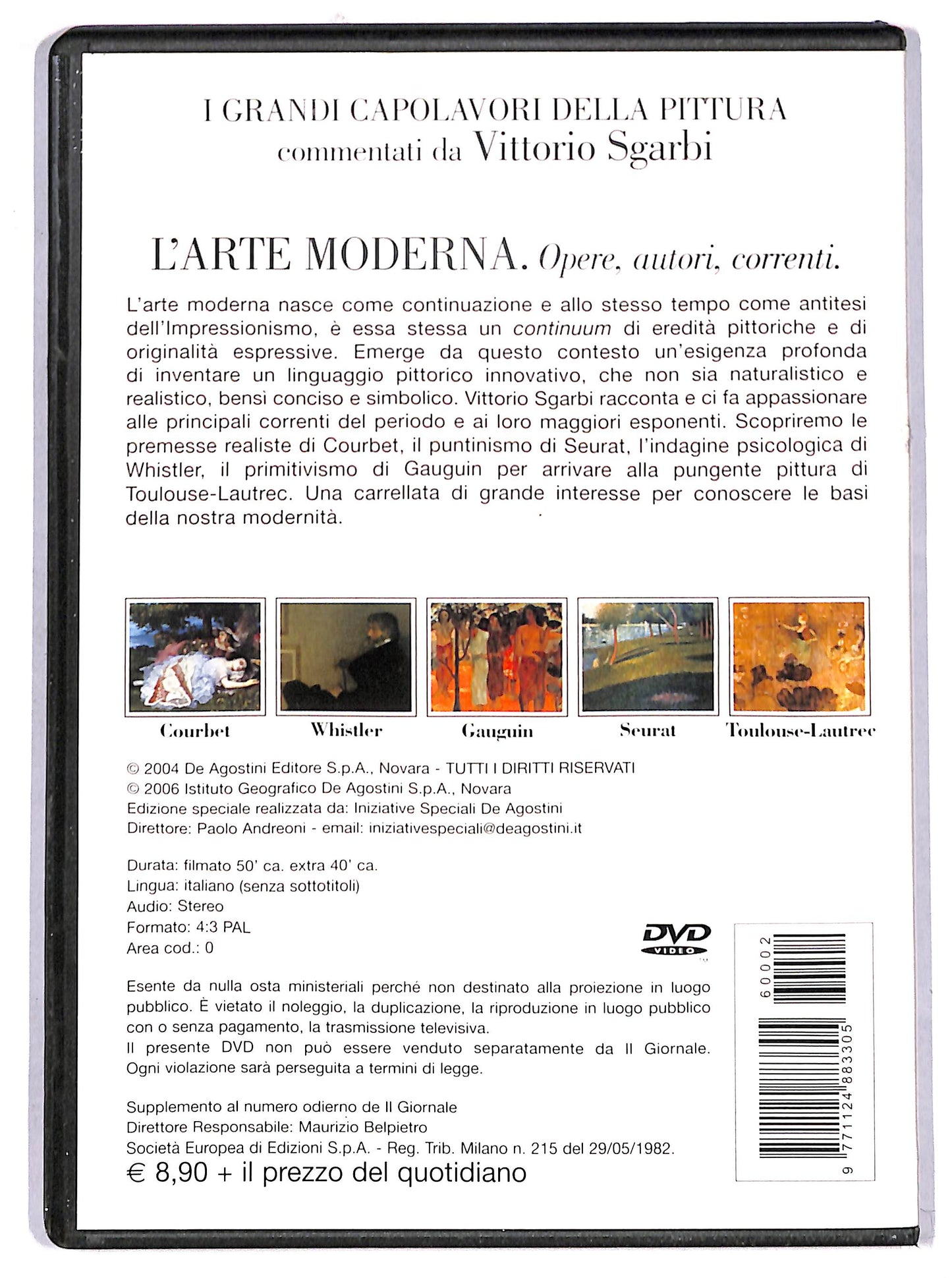 EBOND I Grandi Capolavori della Pittura - L'Arte Moderna EDITORIALE DVD DB663601
