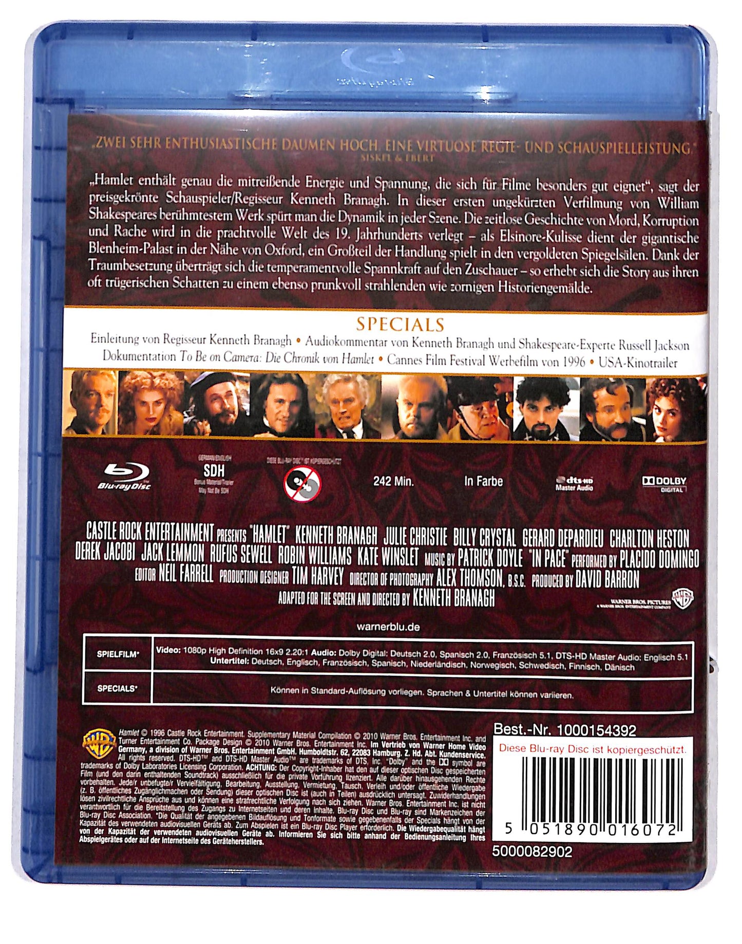 EBOND Hamlet versione UK BLURAY DB664146