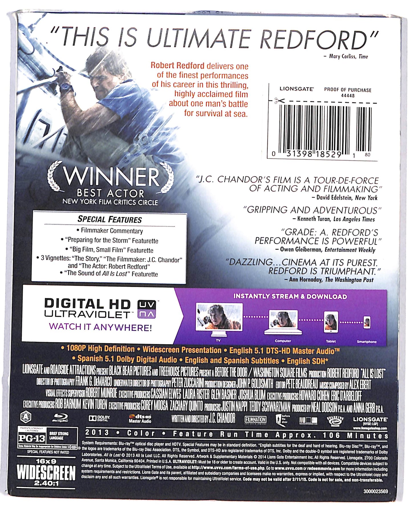 EBOND All Is Lost Edizione: Stati Uniti BLURAY DB664155
