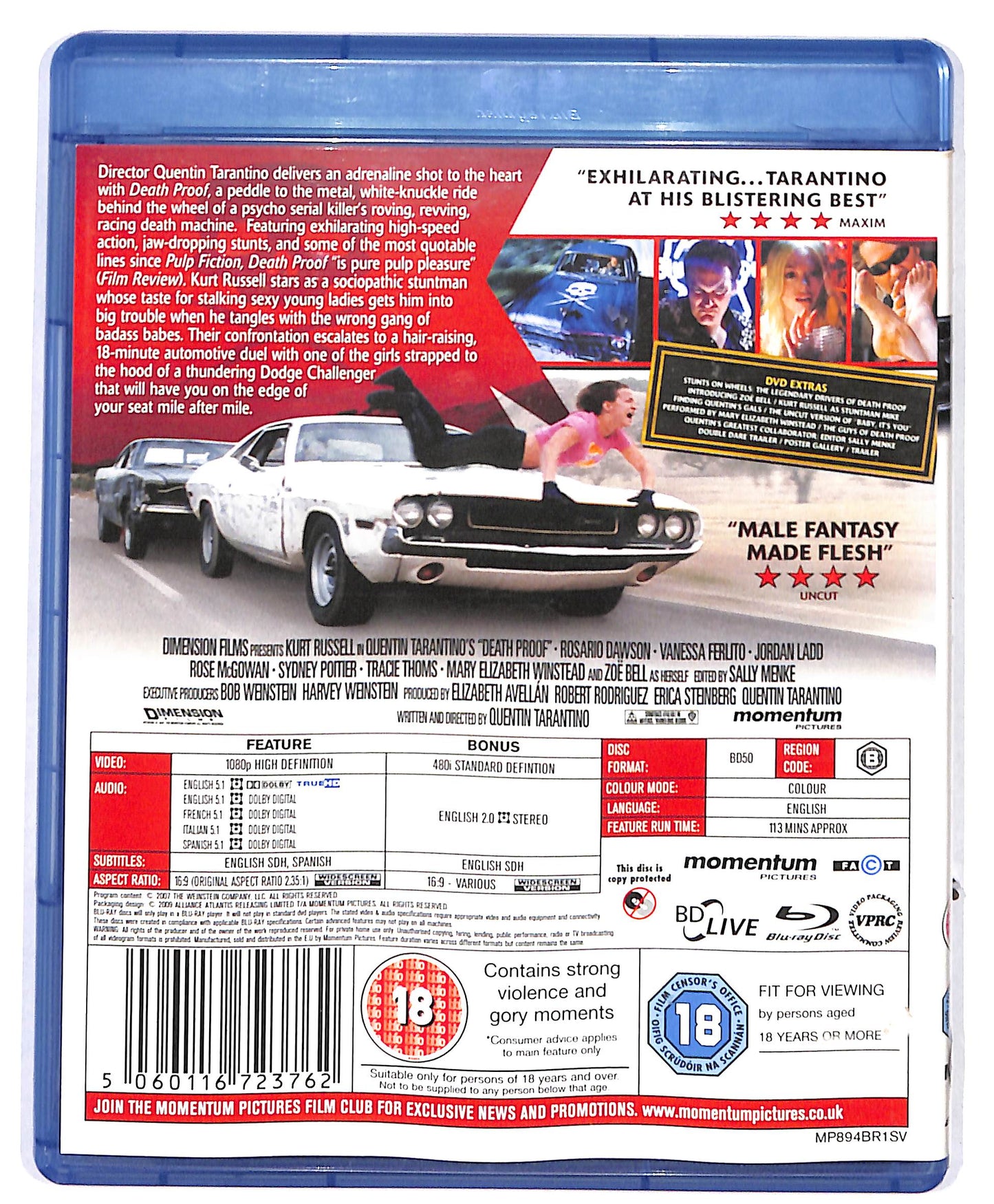 EBOND Death Proof Edizione: Regno Unito BLURAY DB664607