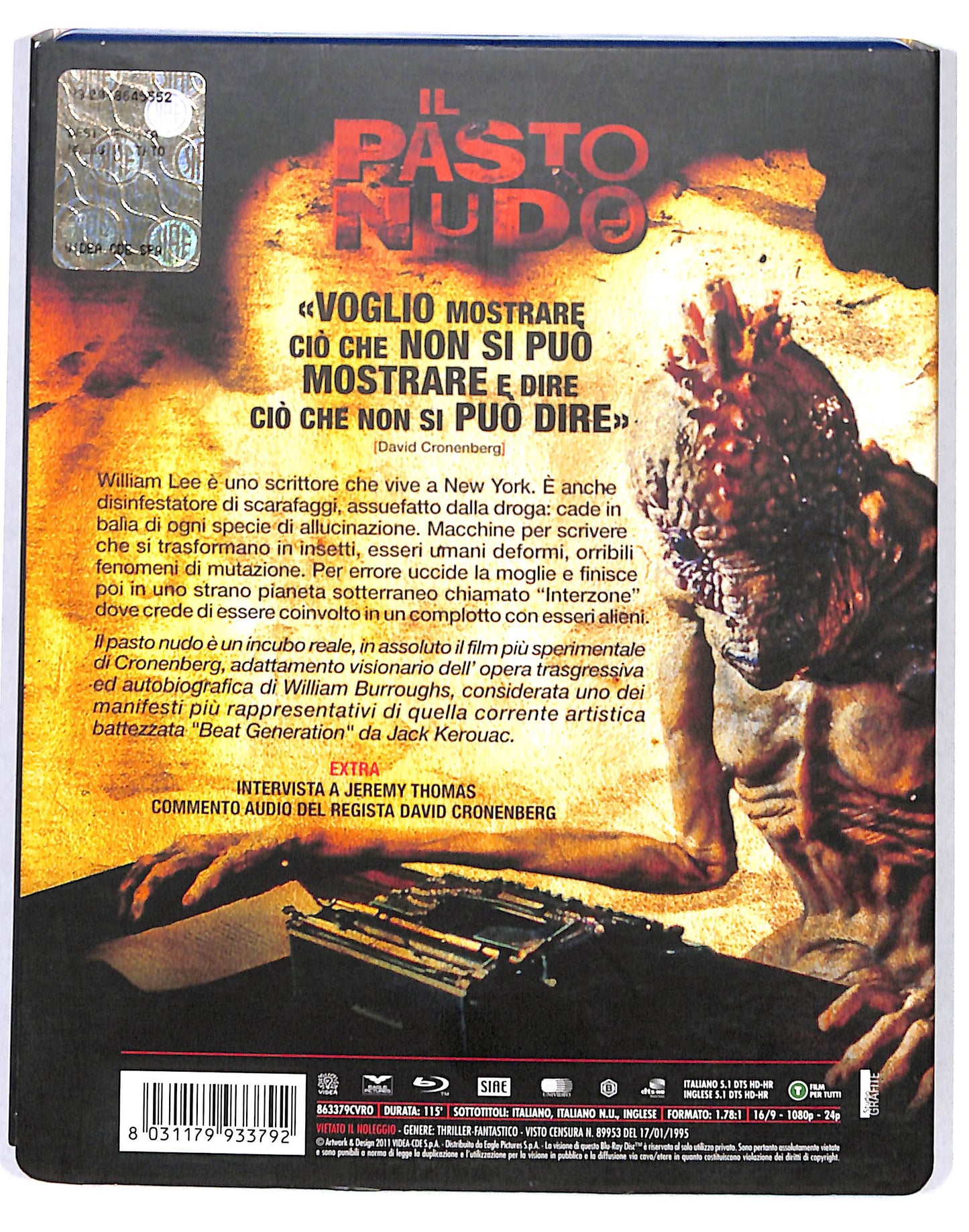 EBOND Il pasto nudo BLURAY BLURAY DB664609