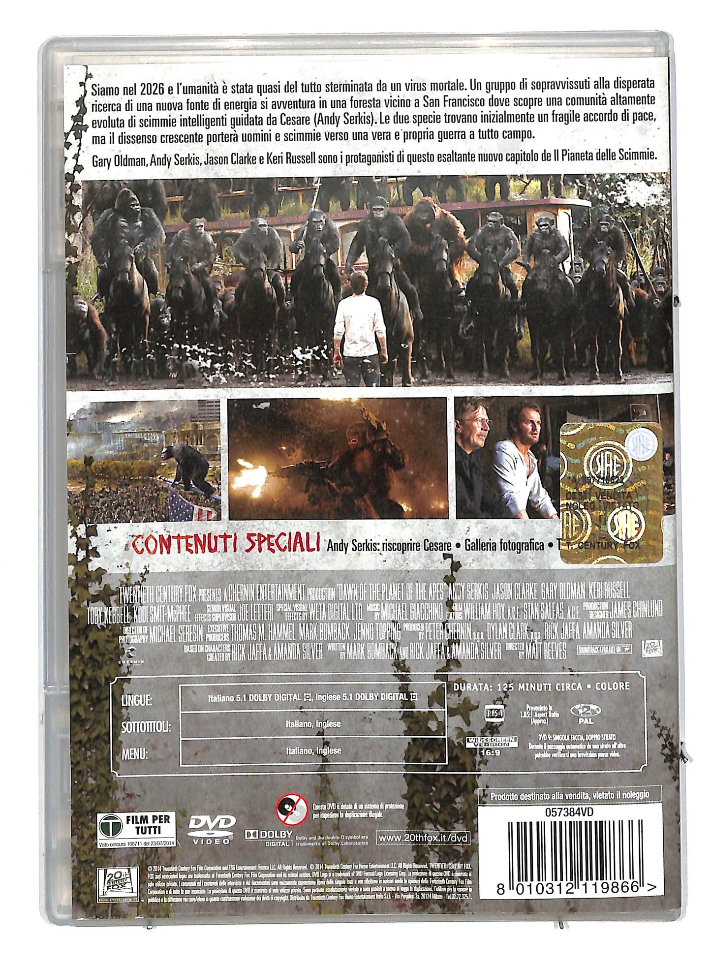 EBOND Apes Revolution - Il pianeta delle scimmie SLIMCASE DVD DB664957