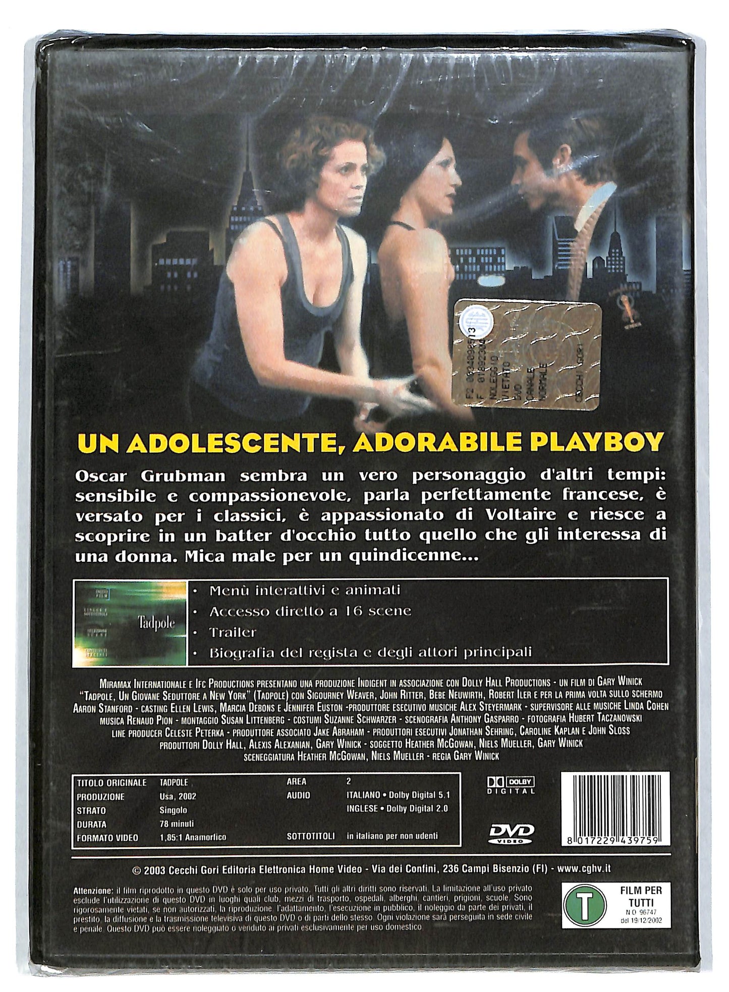 EBOND Tadpole - Un giovane seduttore a New York DVD DB665455