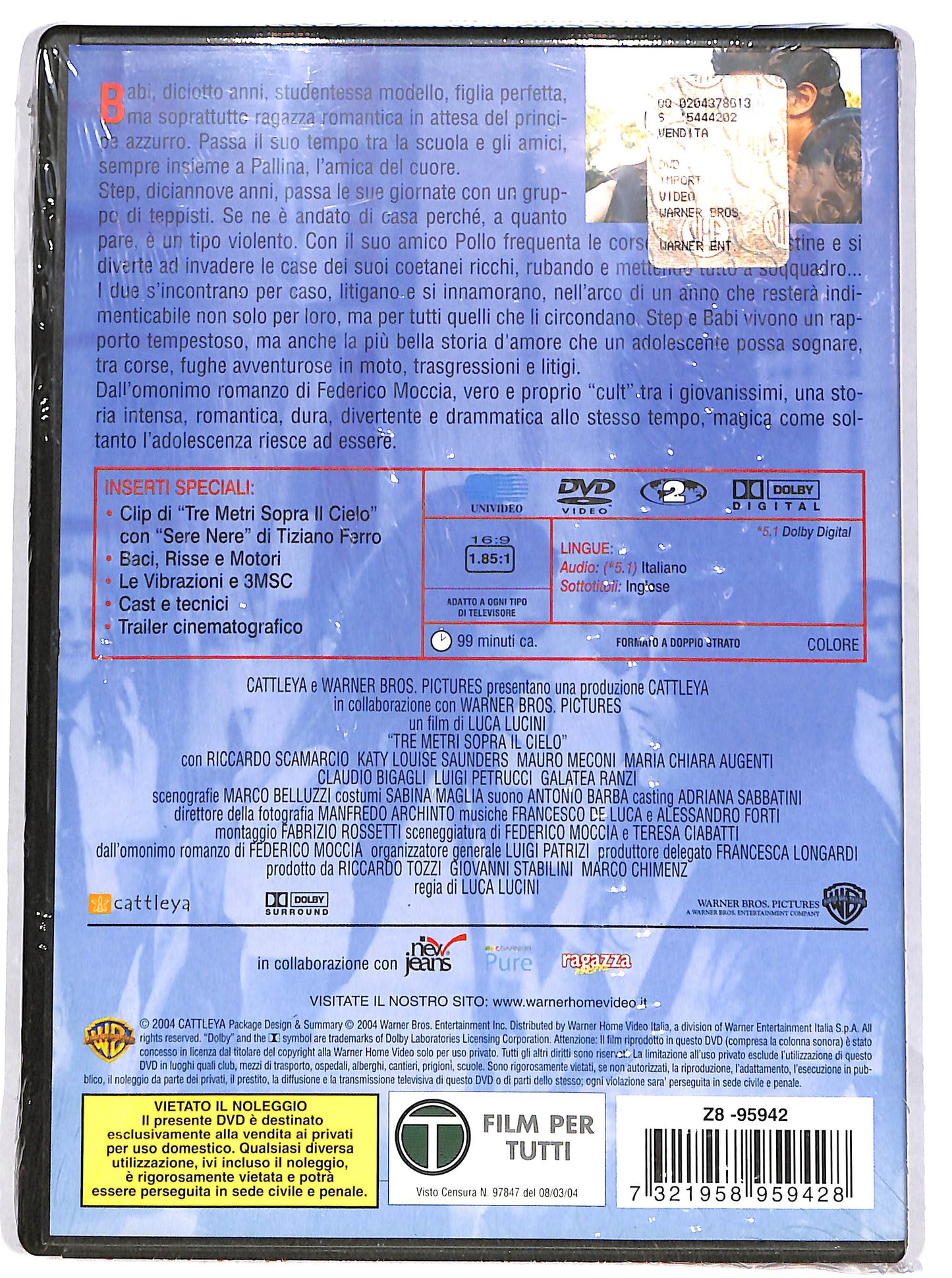 EBOND Tre metri sopra il cielo (film) DVD DB665813