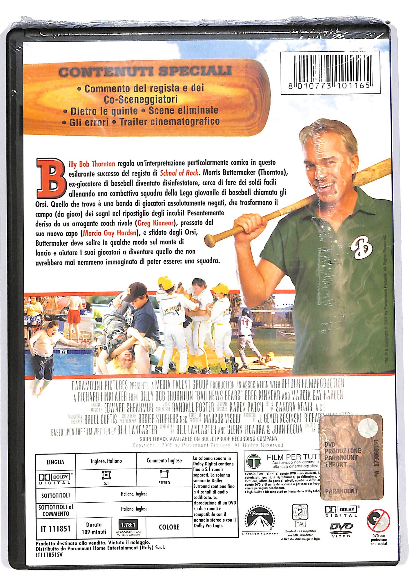 EBOND Bad News Bears Che botte se incontri gli Orsi DVD DB665818