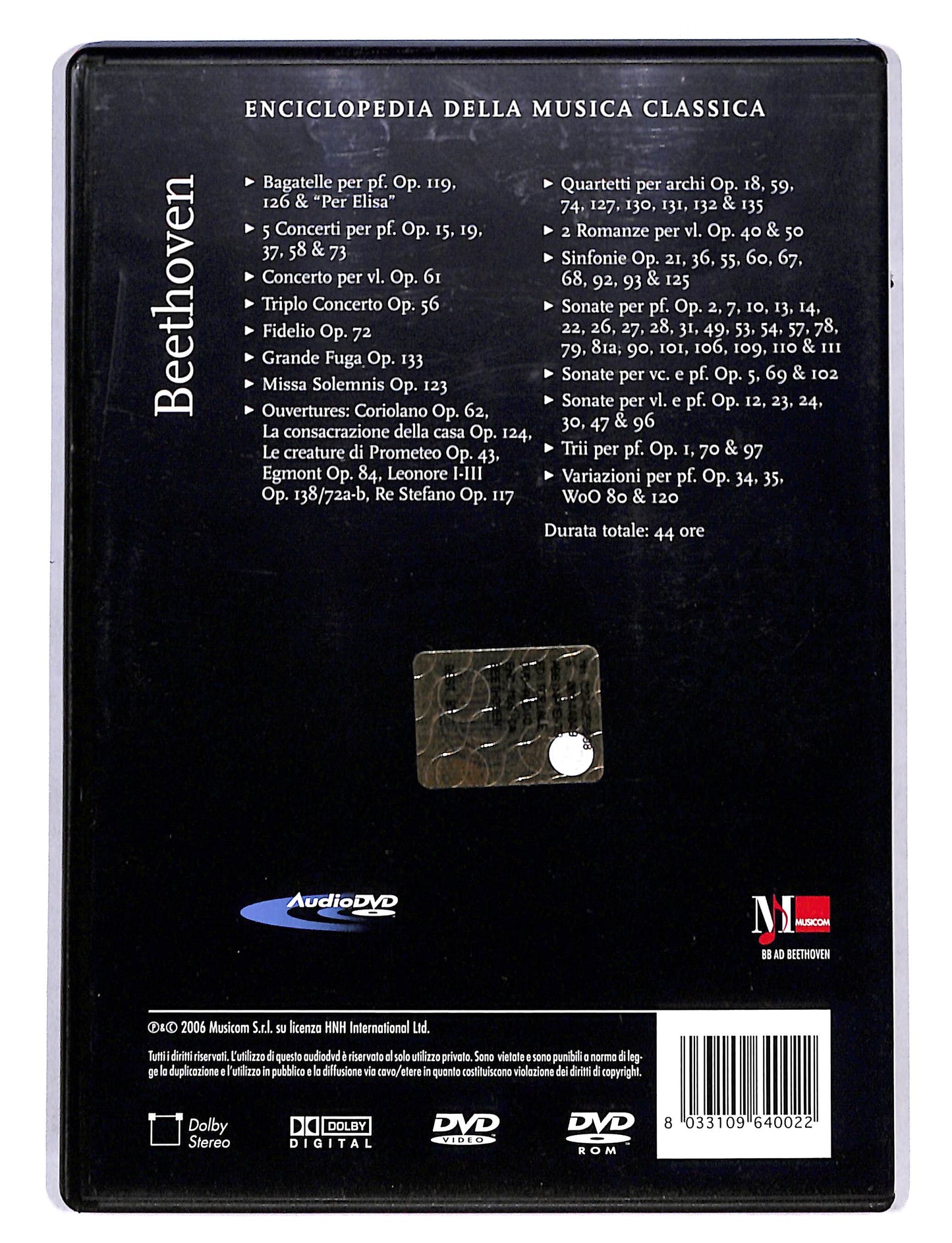 EBOND Enciclopedia della musica classica - Beethoven 1770 - 1827 DVD DB666109